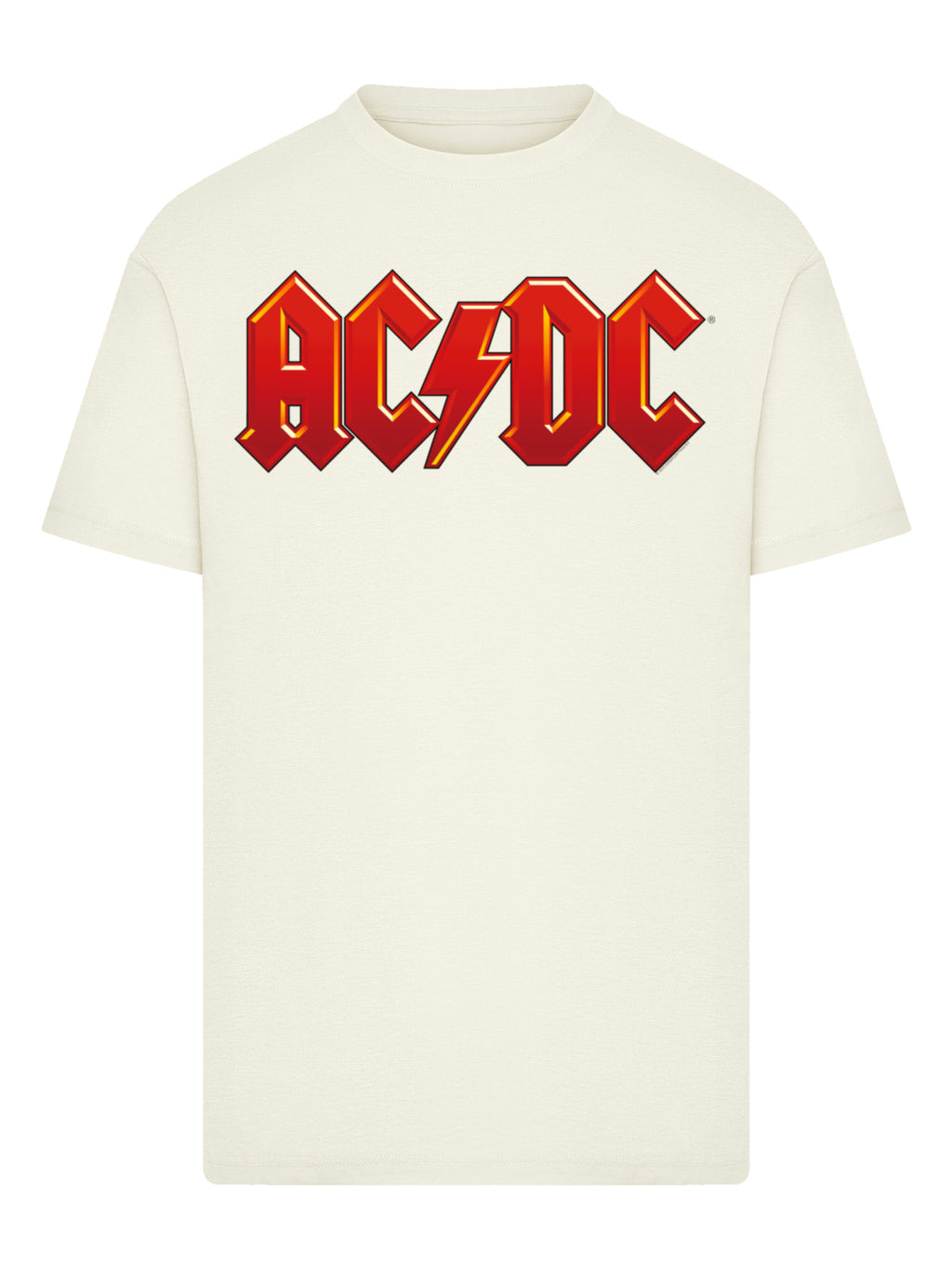 Dunkelrotes ACDC-Logo-T-Shirt