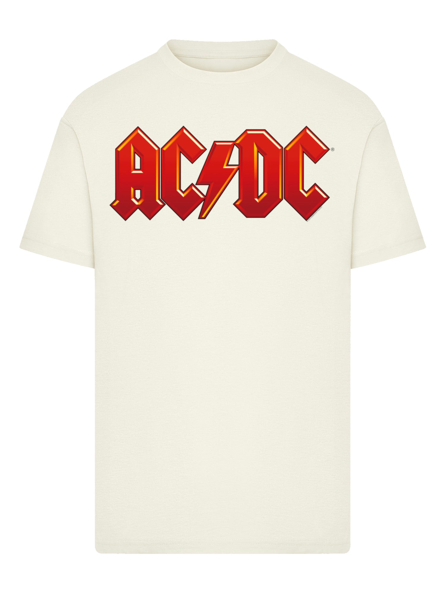 Dunkelrotes ACDC-Logo-T-Shirt