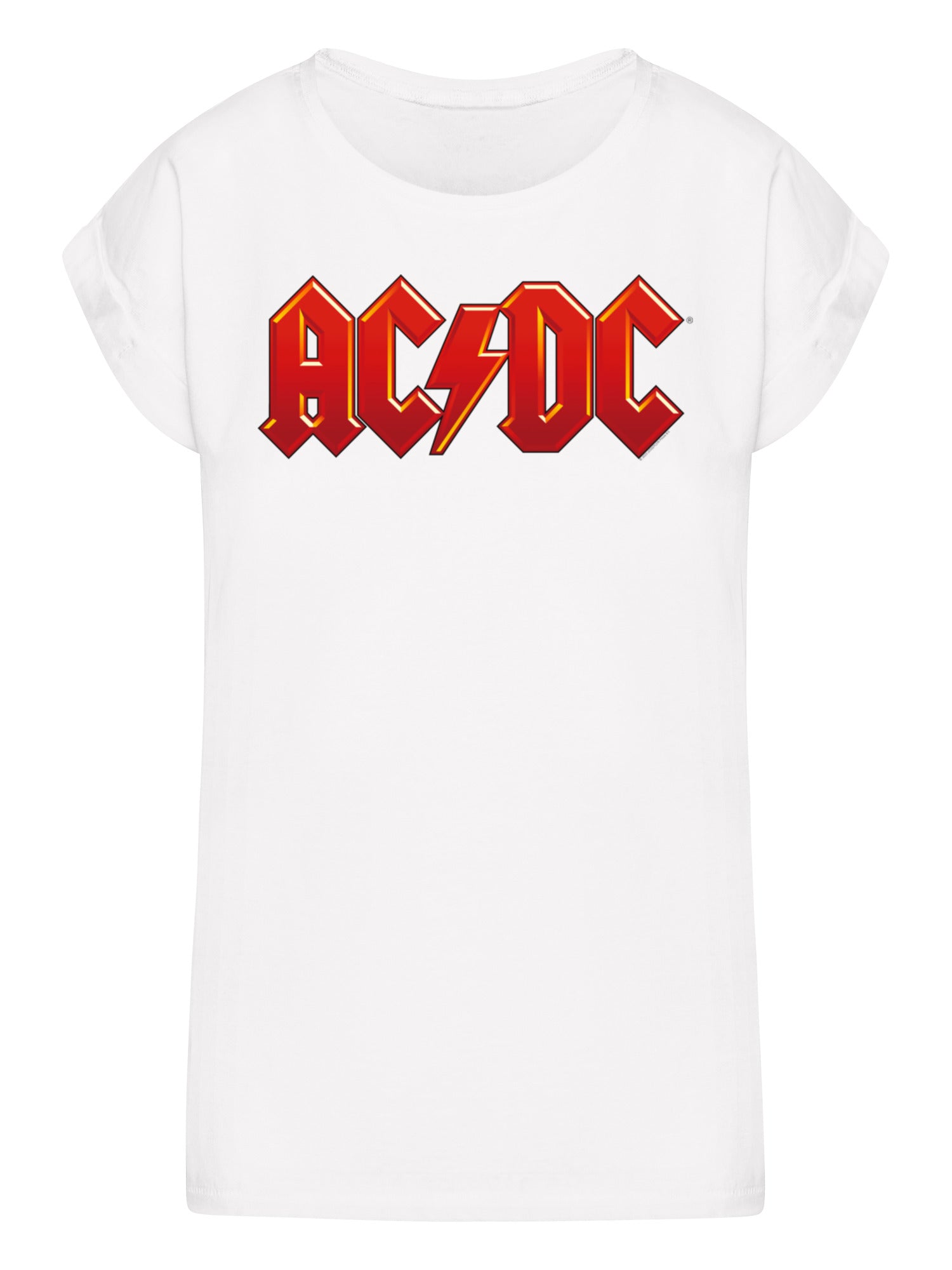 ACDC Dunkelrotes Logo Damen T-Shirt