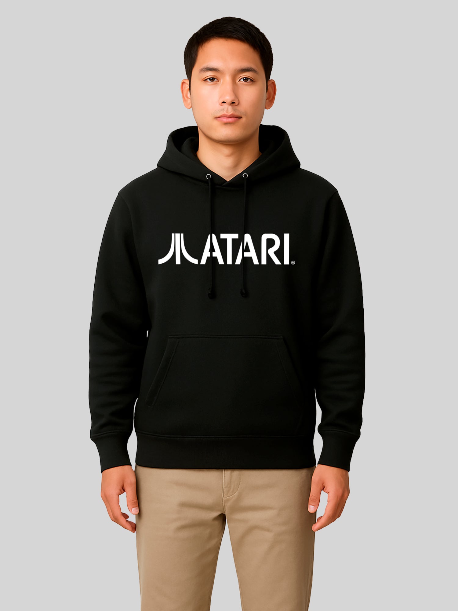 Atari Games Logo White Retro Gaming Horizontal mit Pro-Weave® Hood