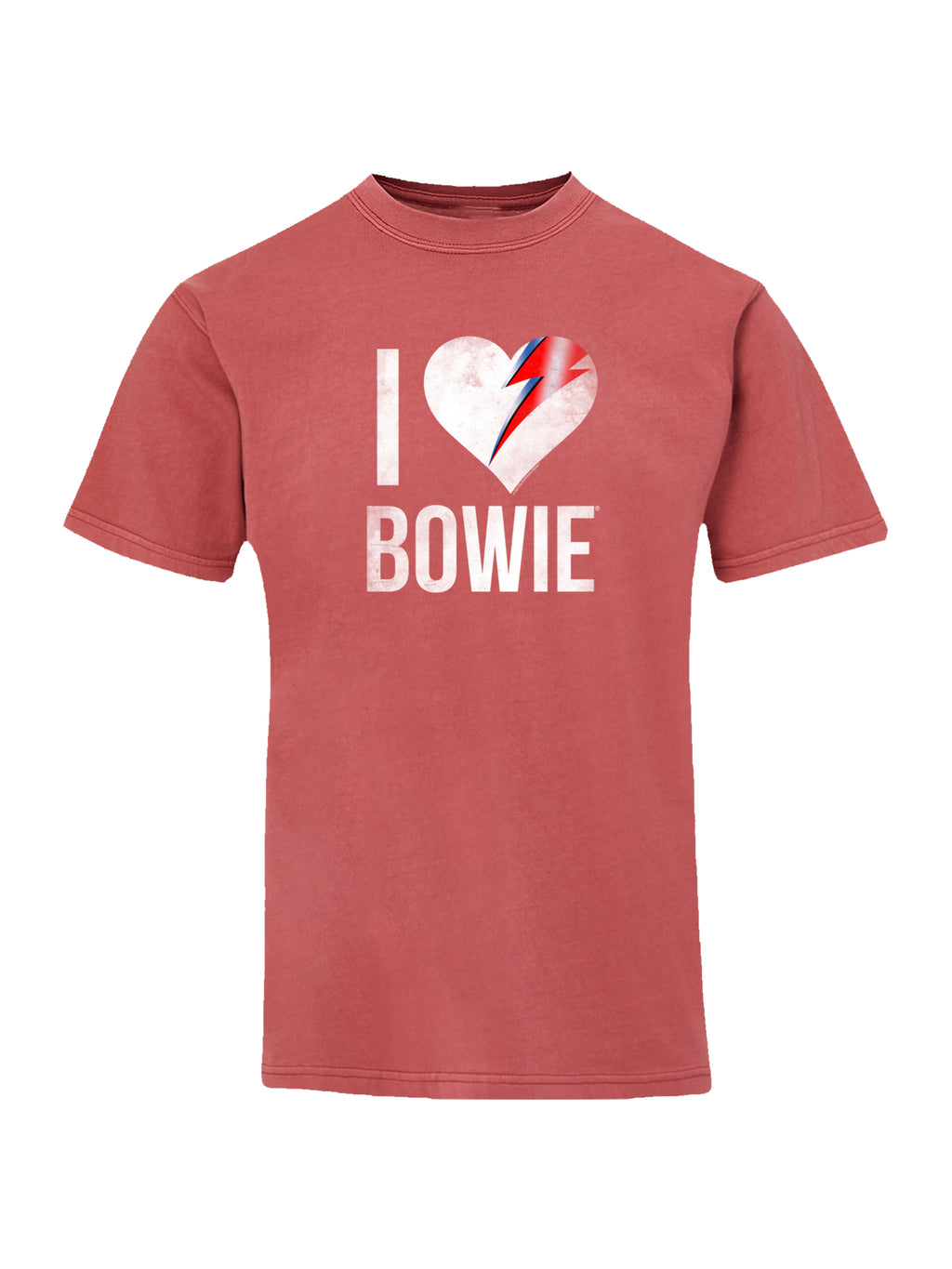 David Bowie j'aime Bowie avec un tee-shirt de couleur côtière