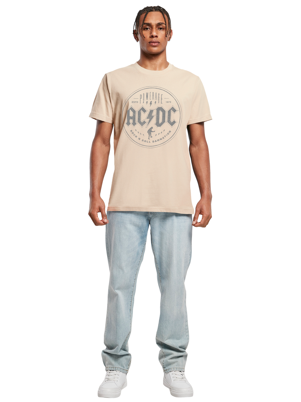 ACDC Rock n Roll Damnation con camiseta redonda de cuello