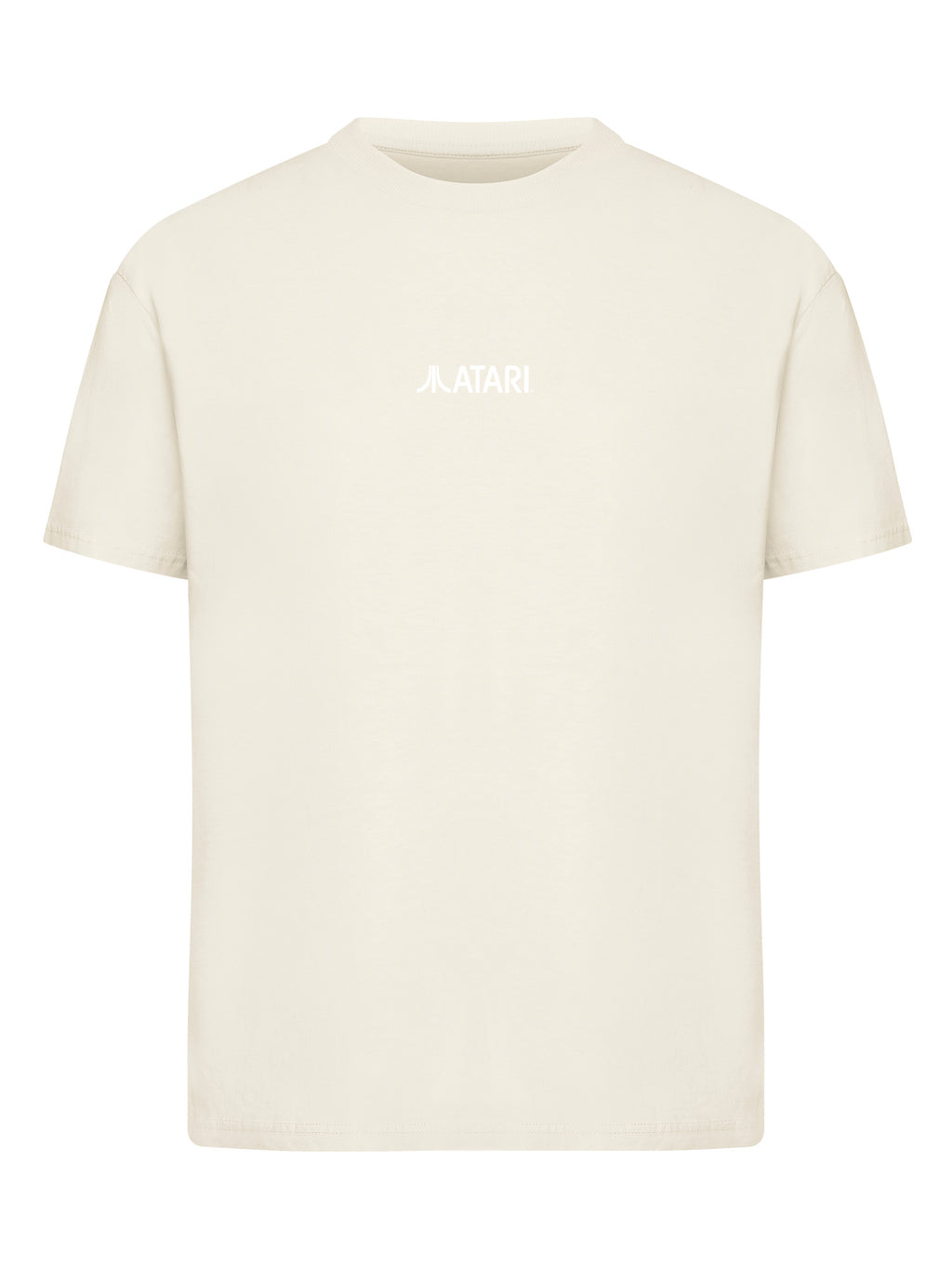 Atari Games Logo White Retro Gaming Horizontal and Atari Gravitar Box Cover with Ladies Everyday Tee