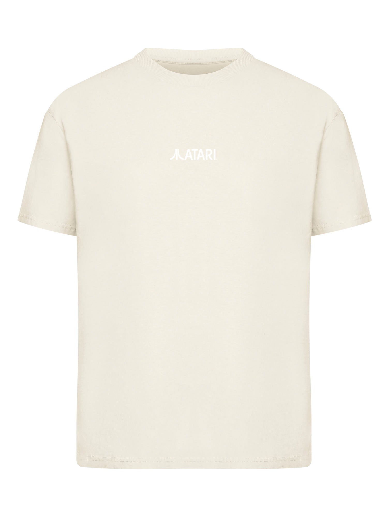 Atari Games Logo White Retro Gaming Horizontal and Atari Gravitar Box Cover with Ladies Everyday Tee