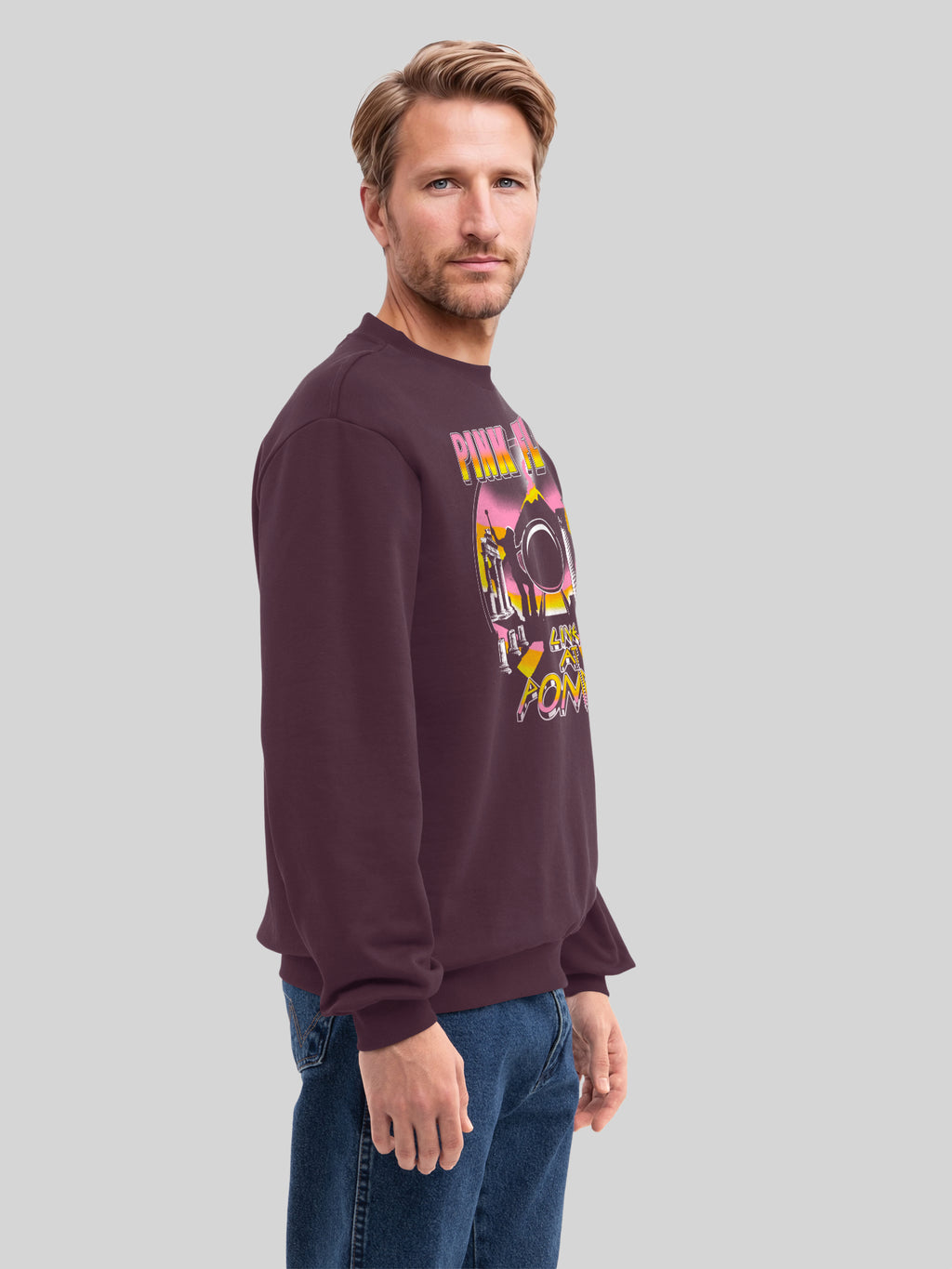 Pink Floyd Live en Pompeii Volcano SweSshirt Orgánica para hombres