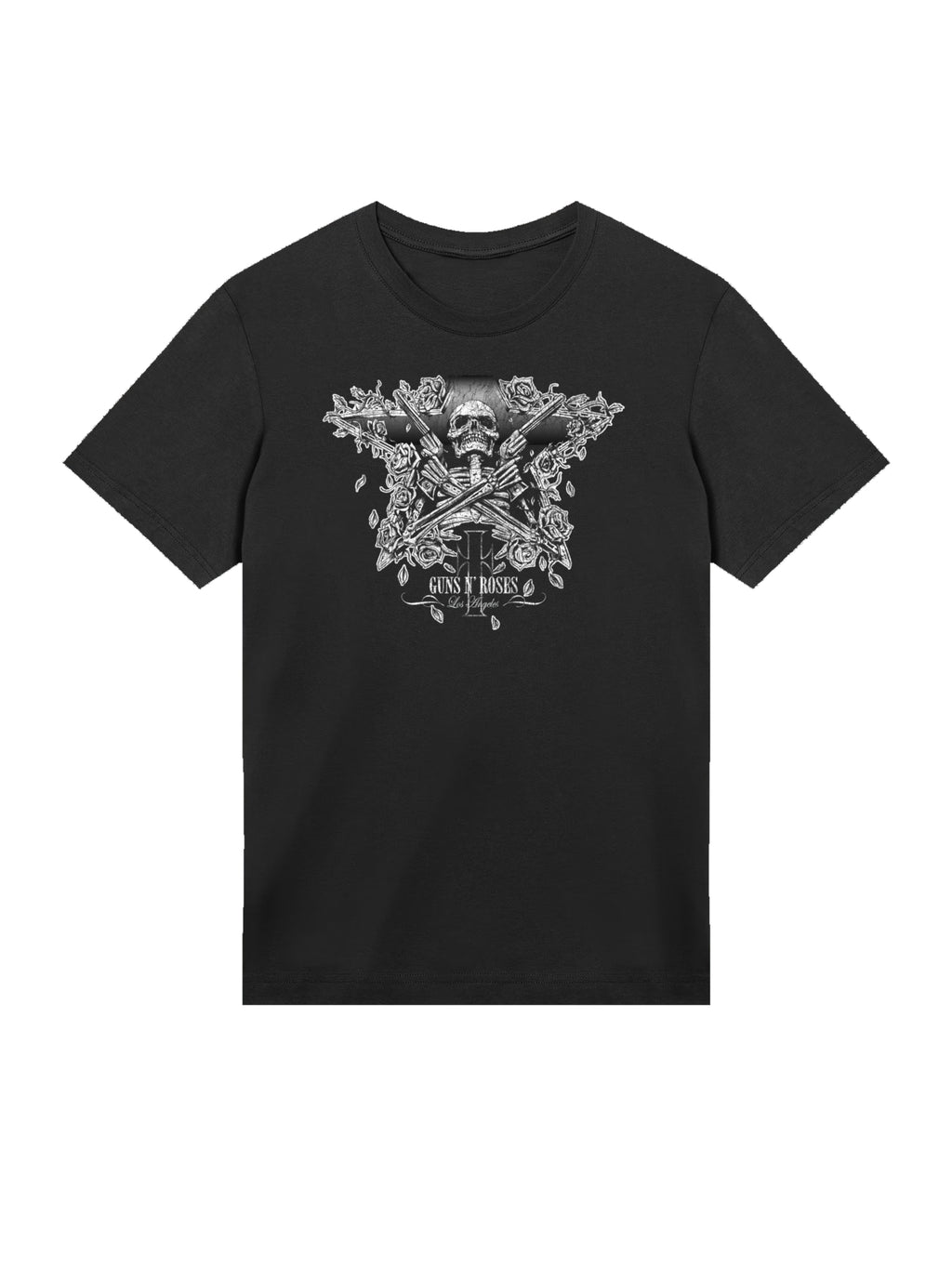 Guns N' Roses Skeleton Guns with True Blanks | Mens Regular Tee