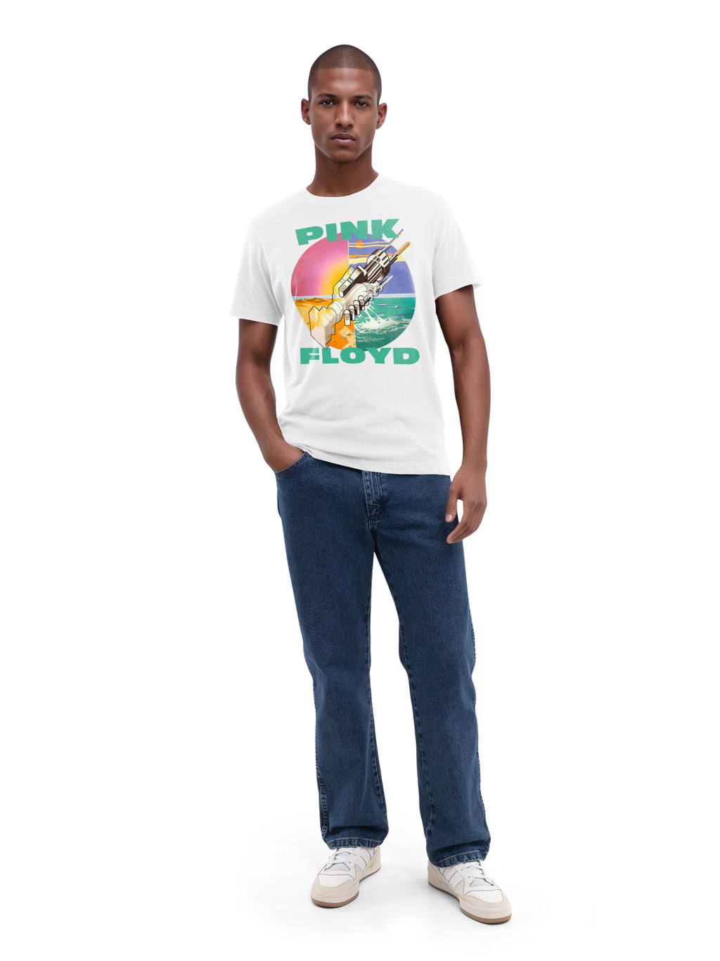 Pink Floyd souhaite que vous soyez ici T-shirt biologique pour hommes
