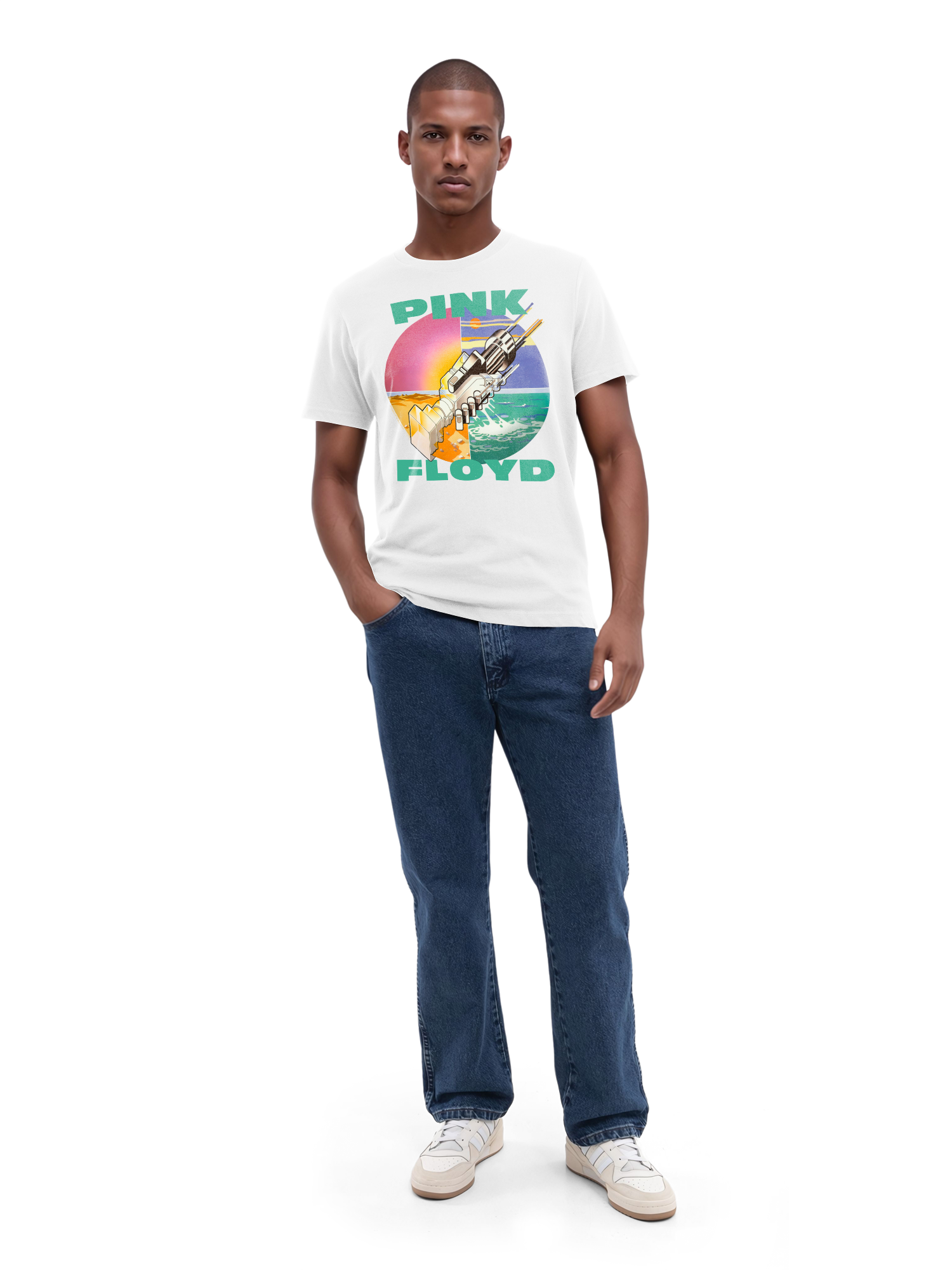 Pink Floyd souhaite que vous soyez ici T-shirt biologique pour hommes