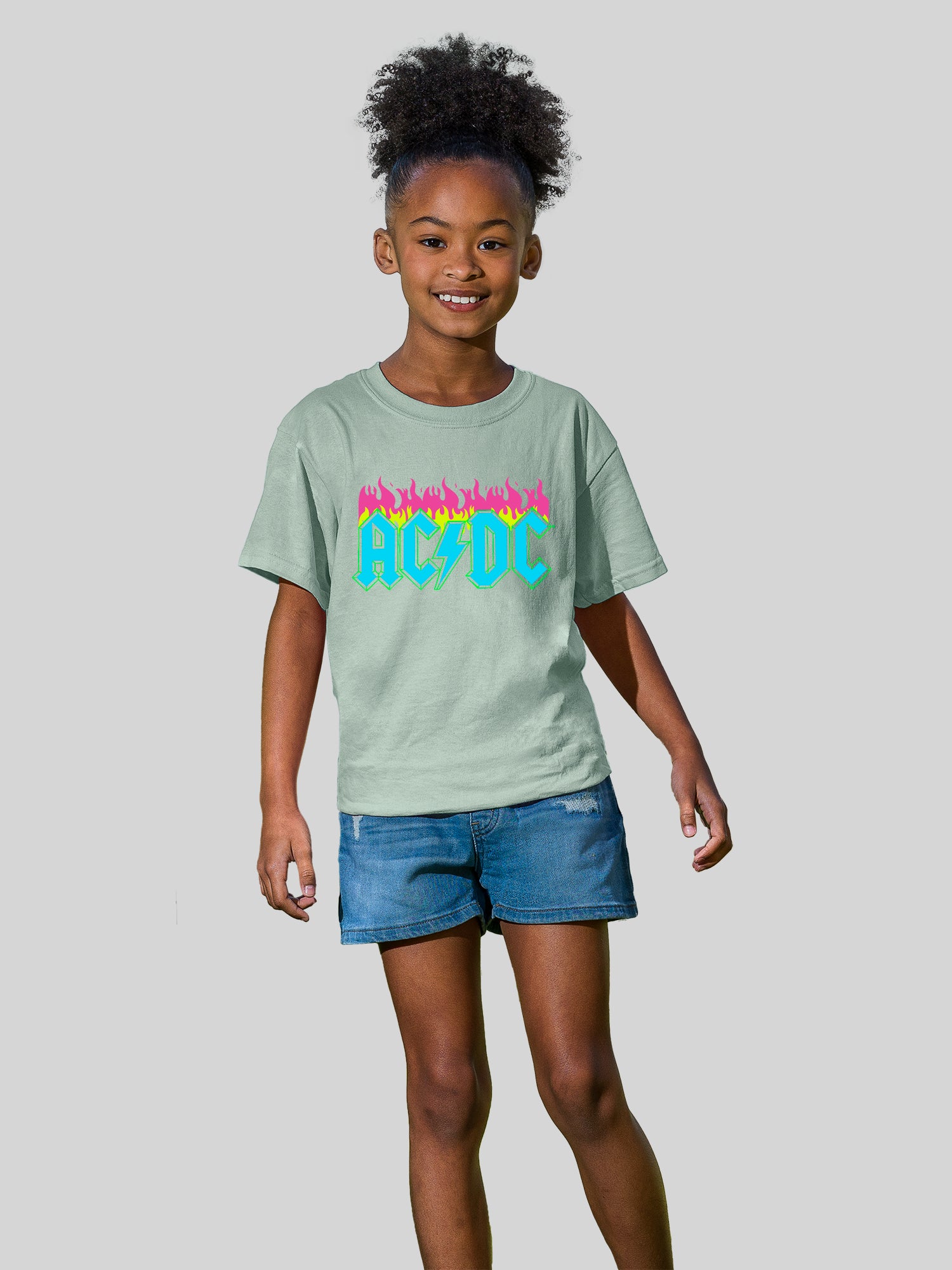 AC/DC Neon Flames with Youth Buddy Tee