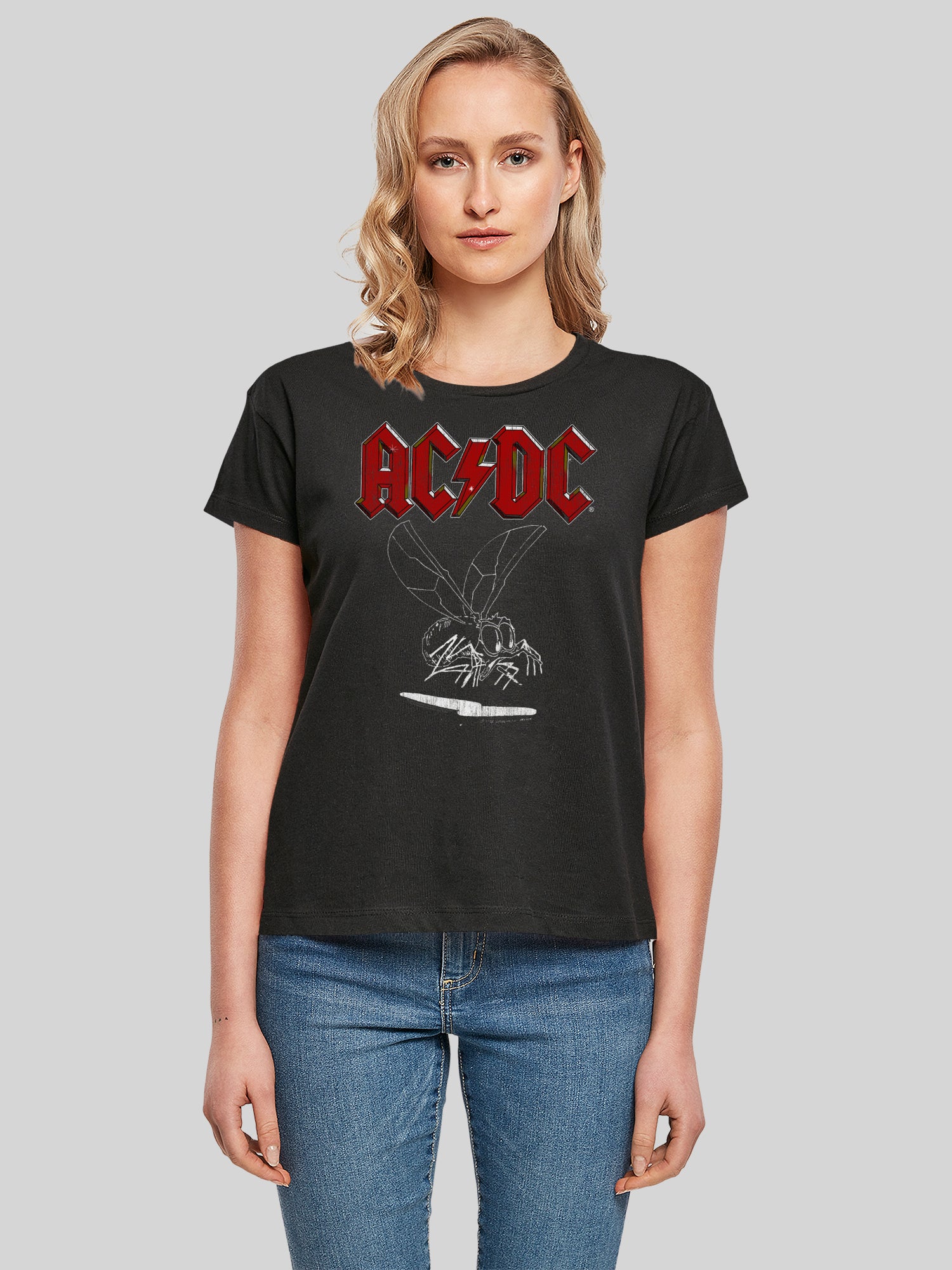 T-shirt AC / DC Fly on the Wall 1985 Ladies Box