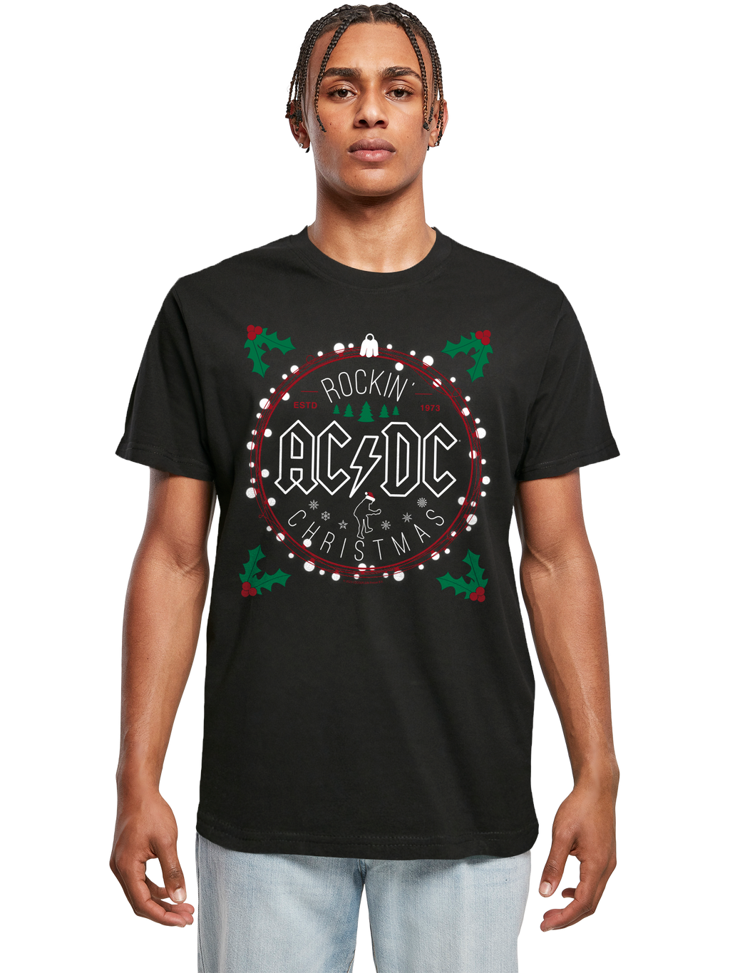 T-shirt AC / DC Christmas Circle