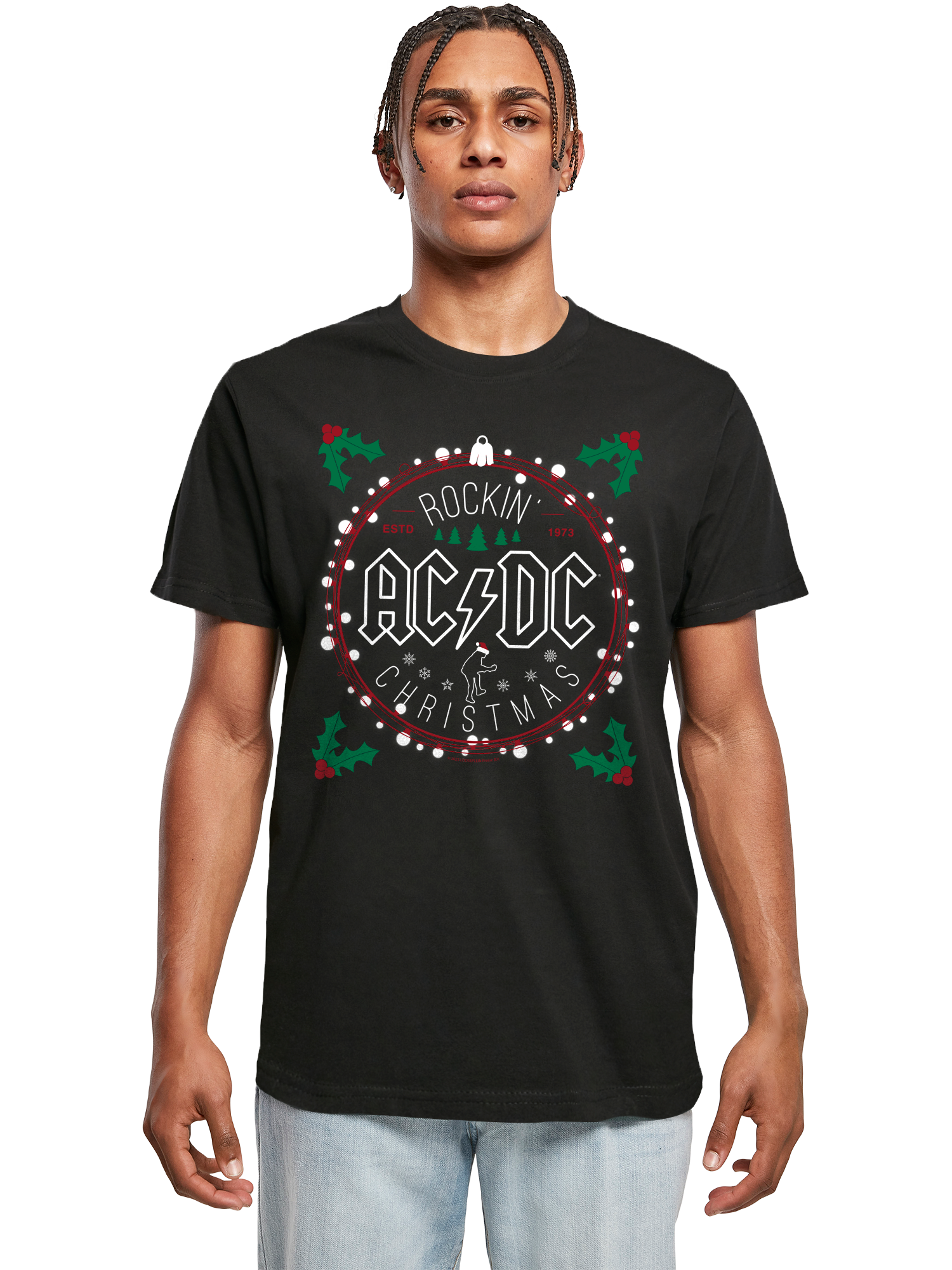 T-shirt AC / DC Christmas Circle