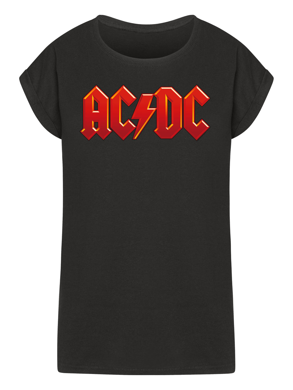 ACDC Dunkelrotes Logo Damen T-Shirt