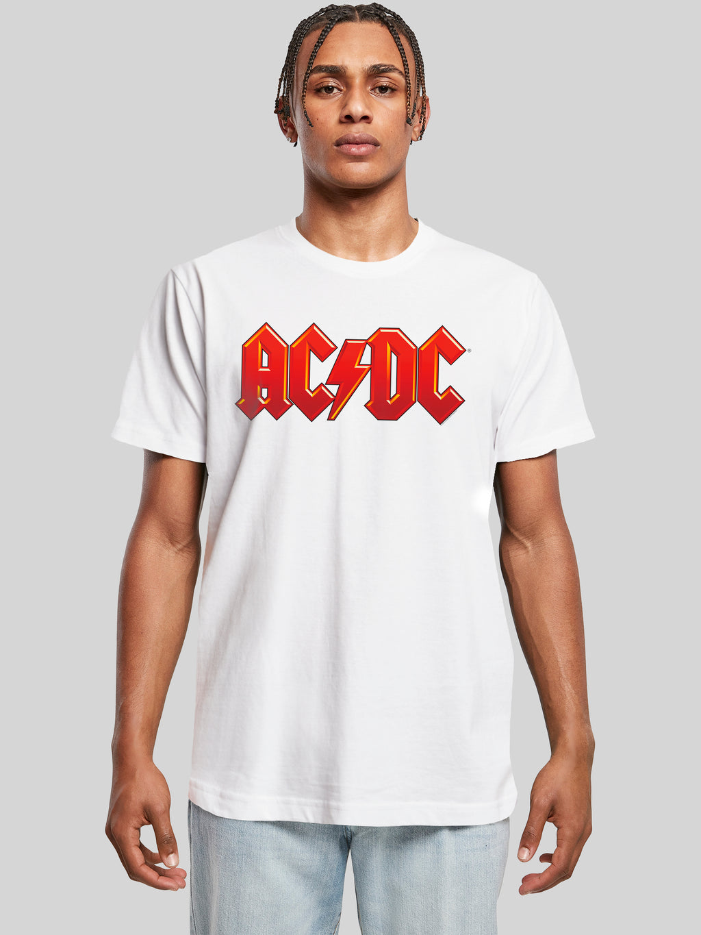 Dunkelrotes ACDC-Logo-T-Shirt