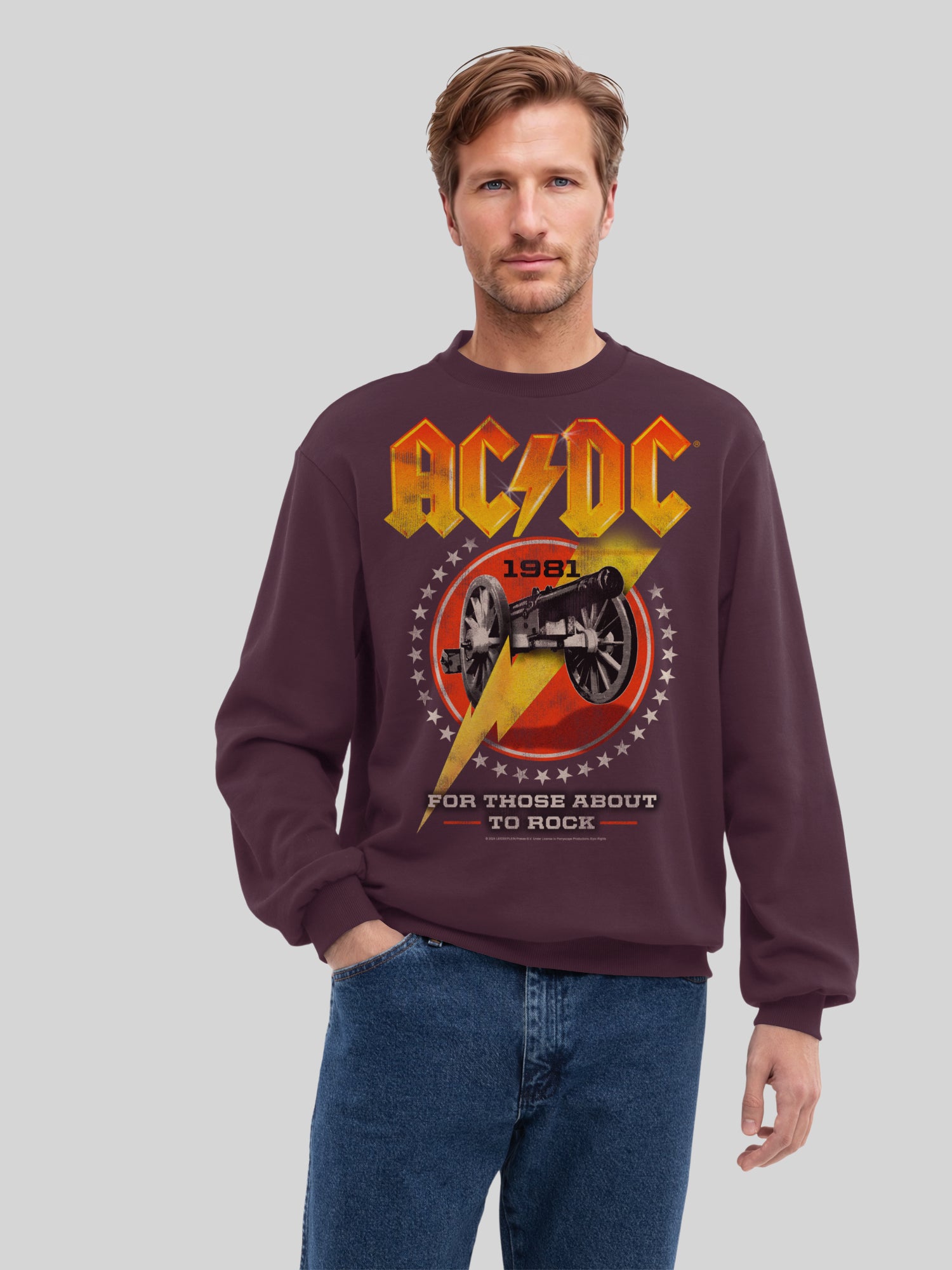 AC / DC pour ceux qui sont sur le point de basculer 1981 Sweat-shirt biologique pour hommes