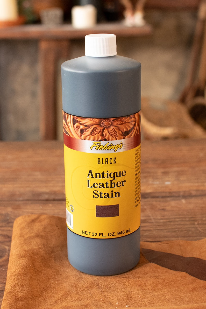 Tinte de cuero antiguo Fiebing's 946 ml. Negro