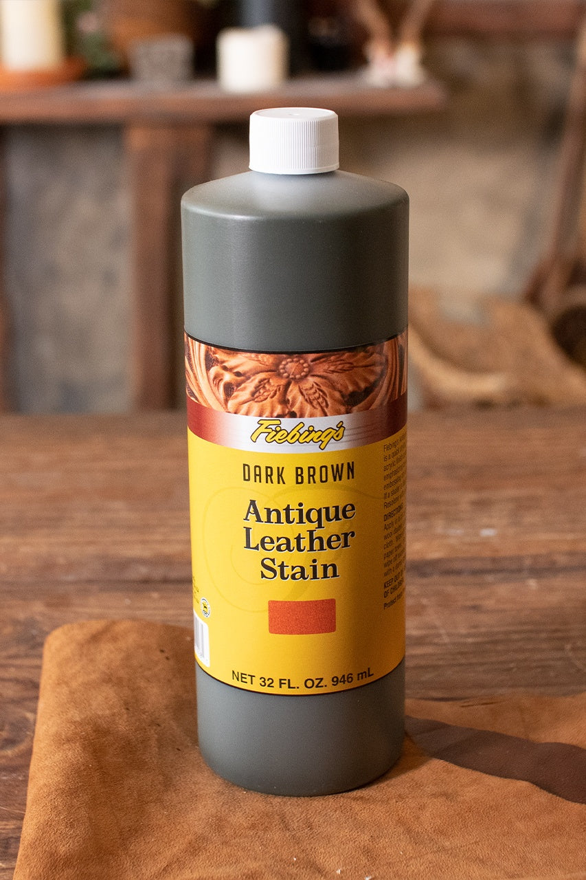 Antique Leather Stain Fiebing's 946 ml. Dark Brown