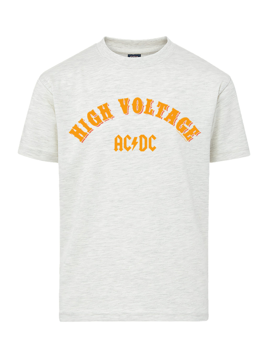 Colegiato de alto voltaje de AC/DC con camiseta de amigo juvenil