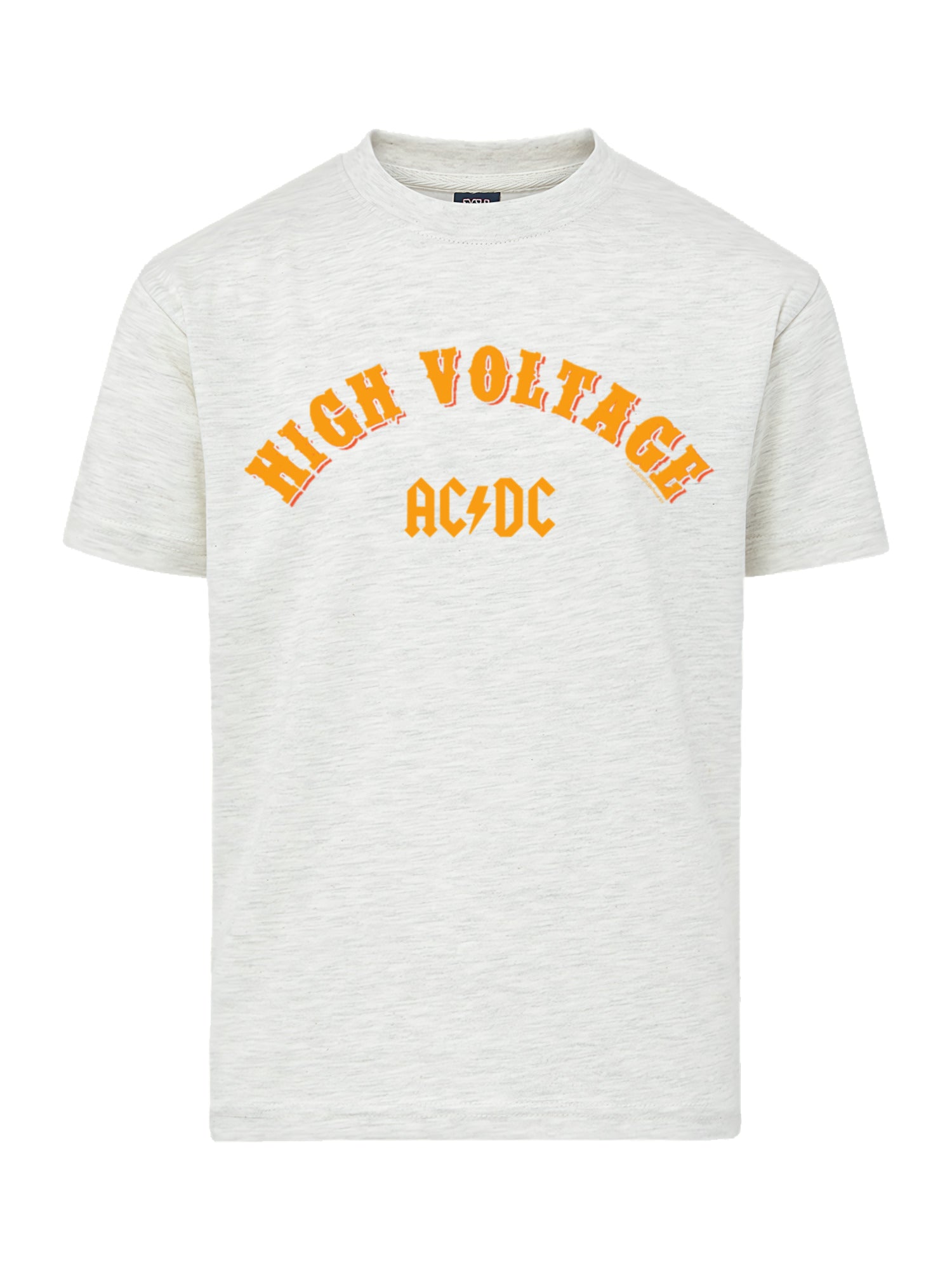 Colegiato de alto voltaje de AC/DC con camiseta de amigo juvenil