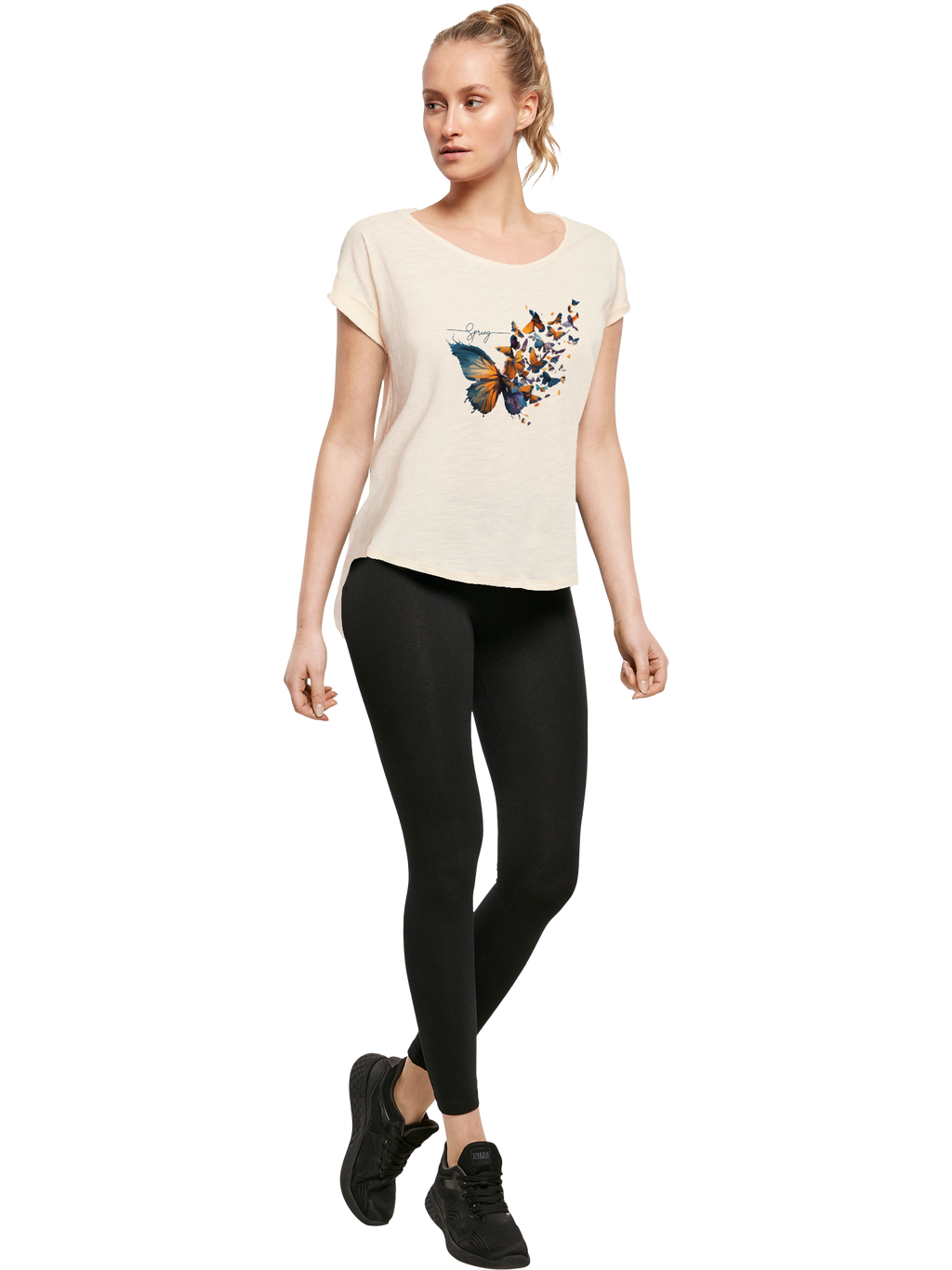 Schmetterling der Schmetterlinge Damen Long T-Shirt