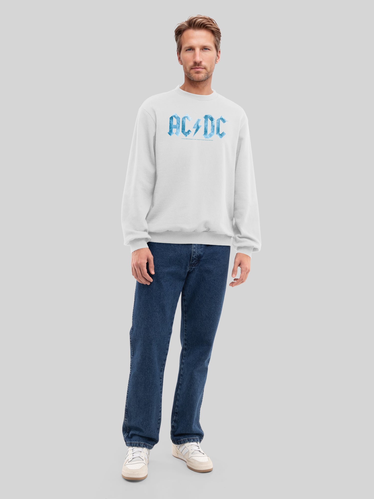 ACDC Blue Ice Logo Herren Sweatshirt