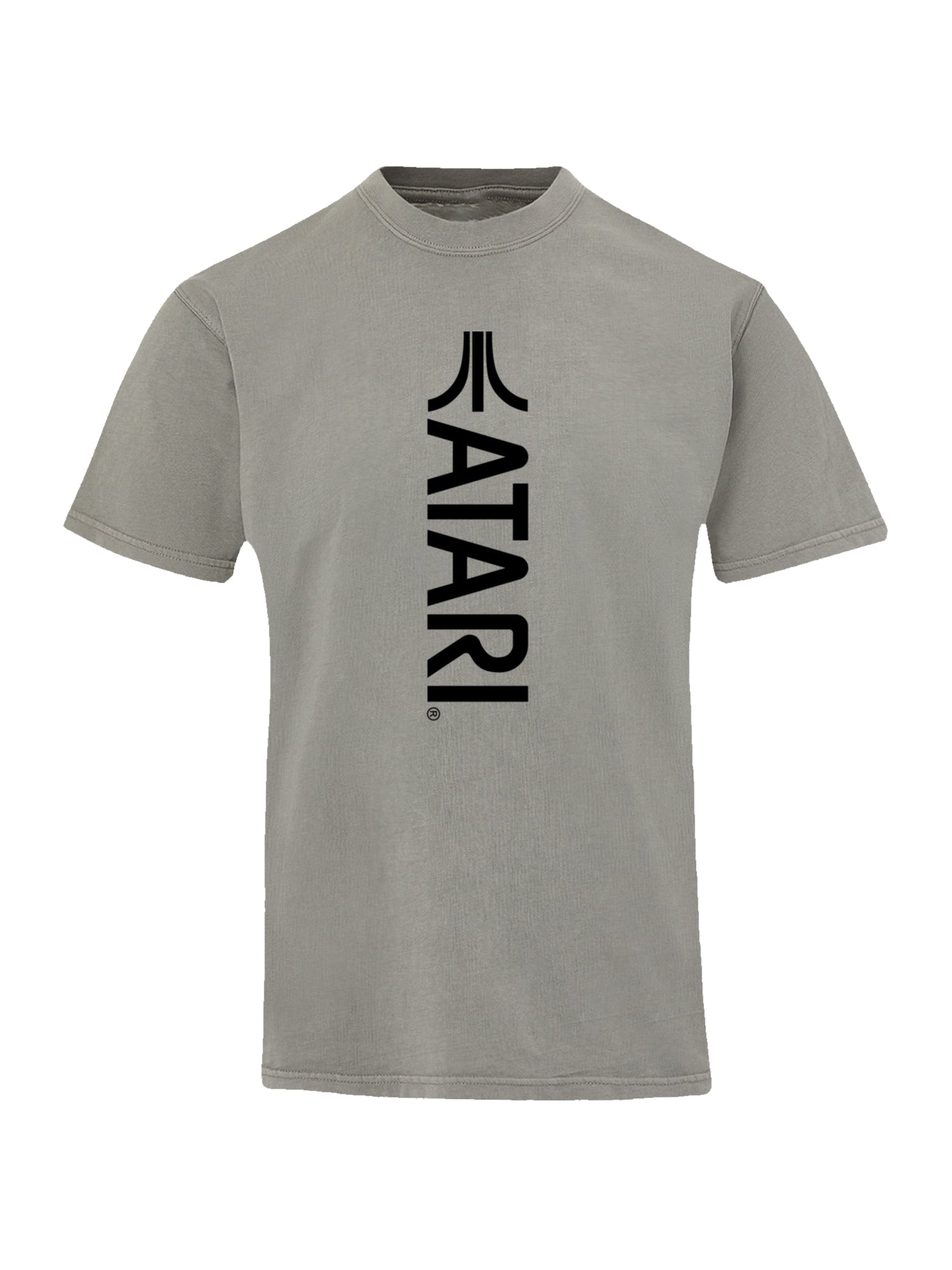 Atari Games Logotipo Vertical Black Retro Gaming con camiseta de color costero