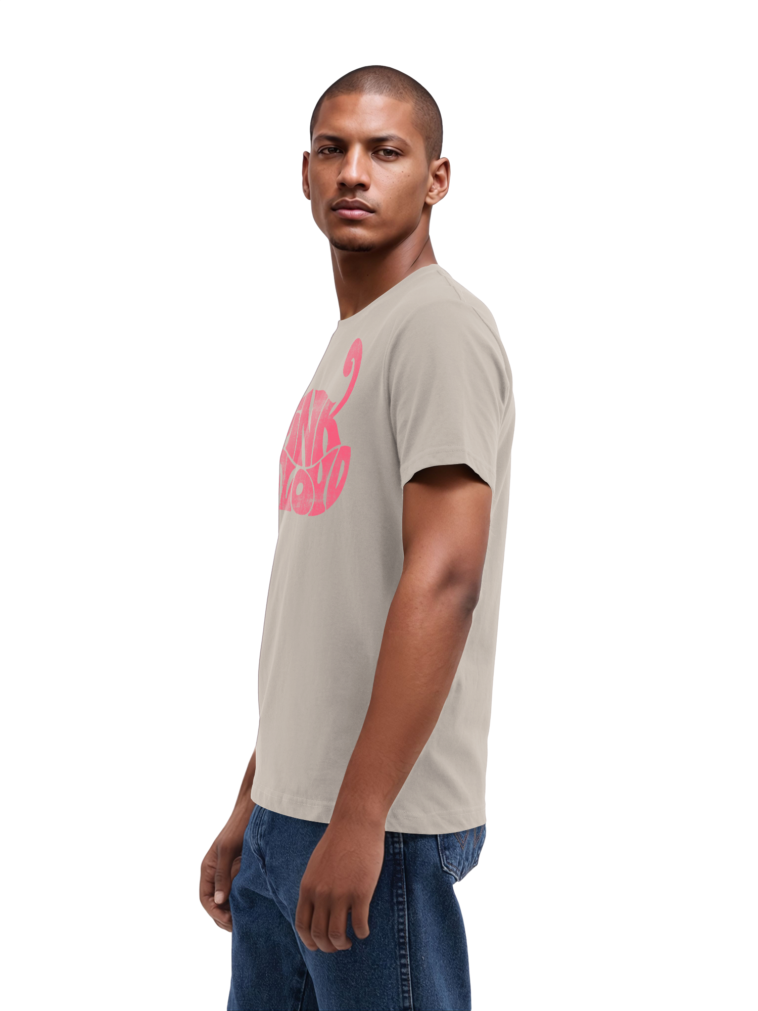 Pink Floyd Retro Logo Navy Men's Organic T-Shirt