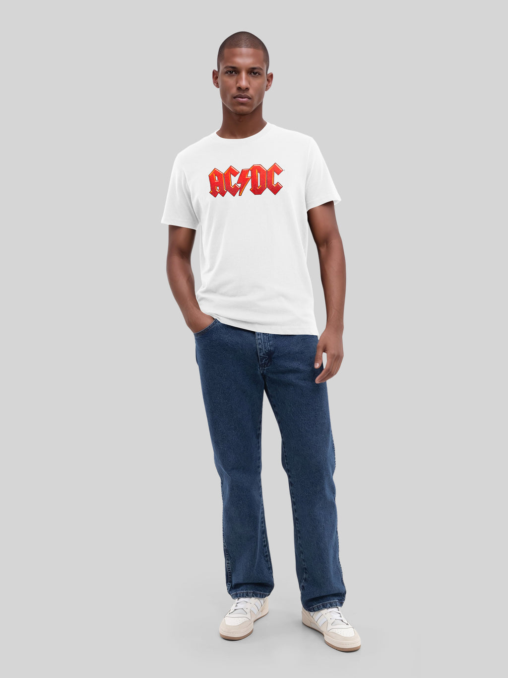 ACDC Dark Red Logo with True Blanks | Mens Regular Tee