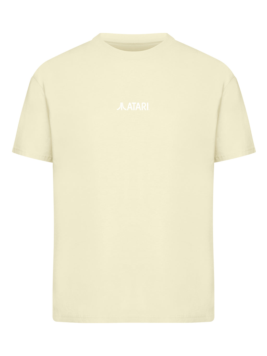 Atari Games Logo White Retro Gaming Horizontal and Atari Gravitar Box Cover with Ladies Everyday Tee