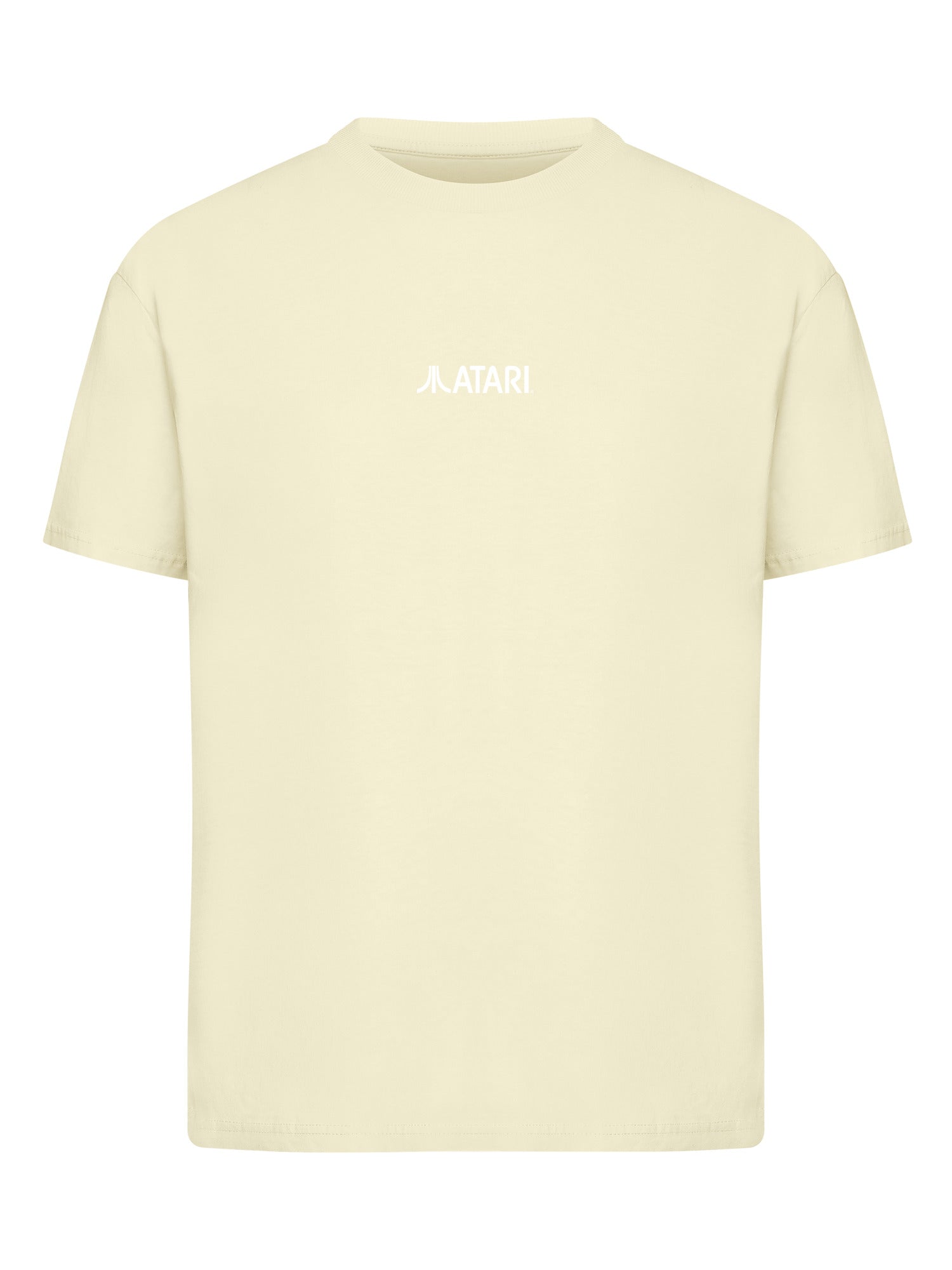 Atari Games Logo White Retro Gaming Horizontal and Atari Gravitar Box Cover with Ladies Everyday Tee