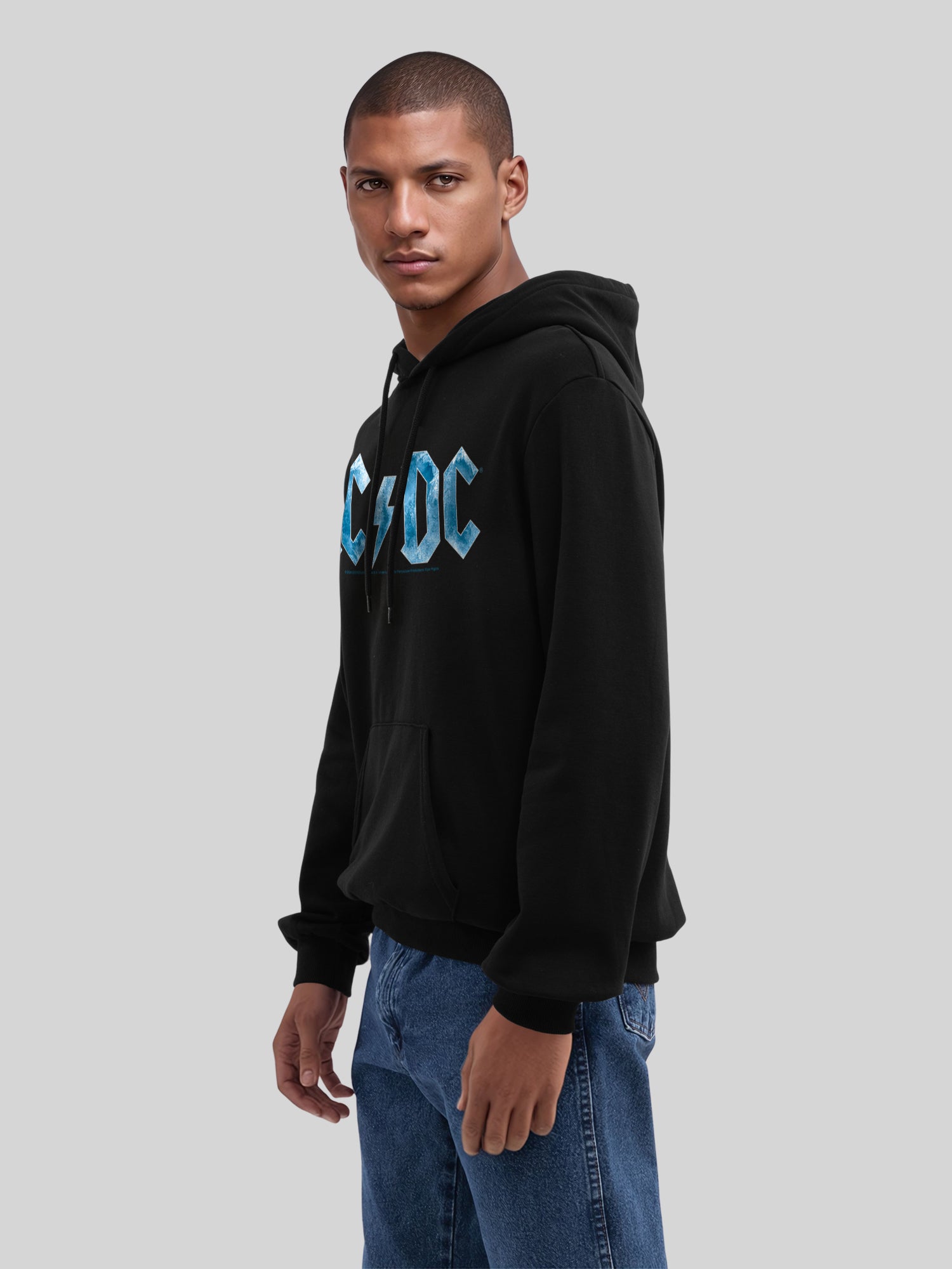 ACDC Blue Ice Logo Herren Hoodie
