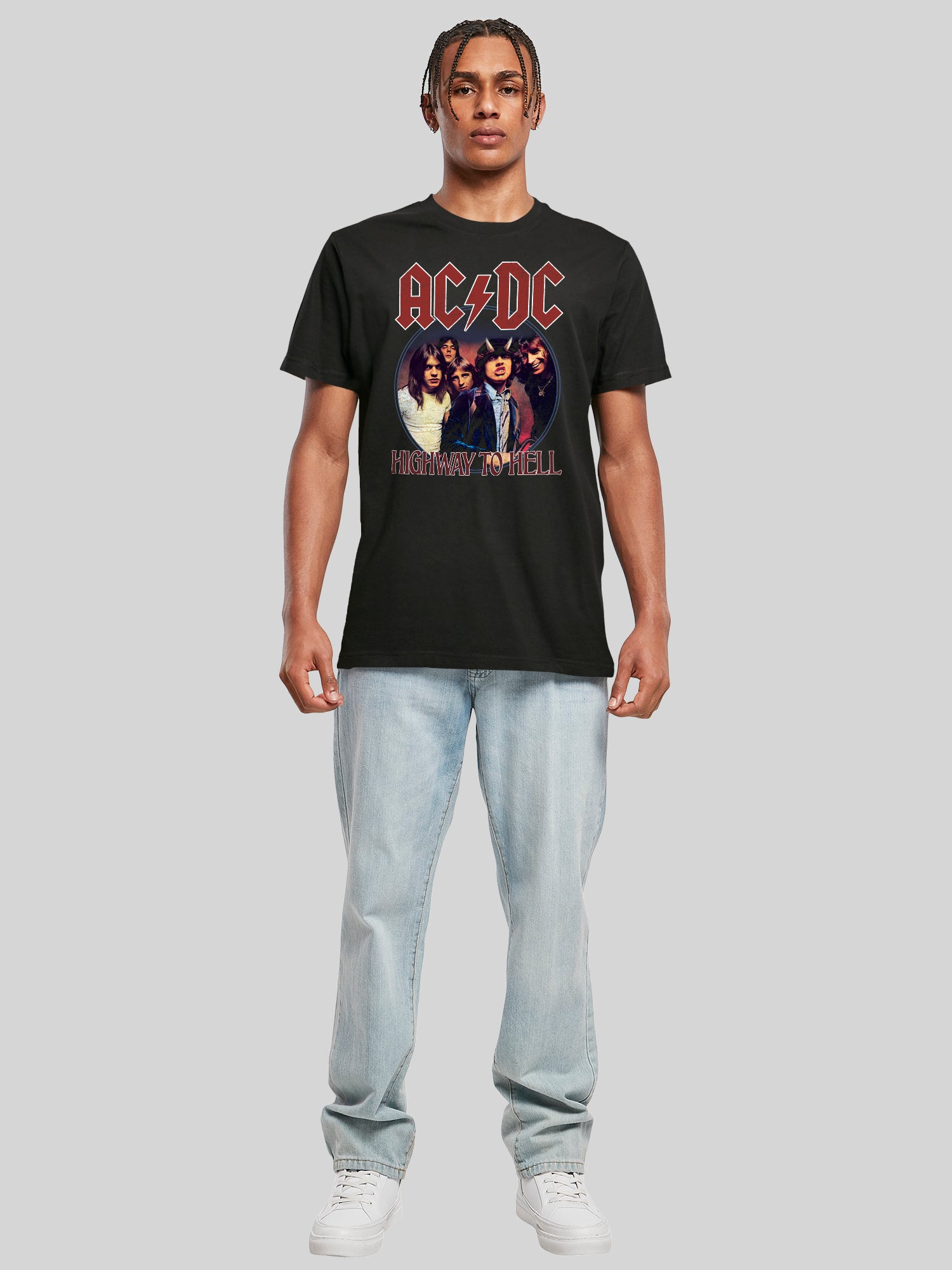 AC / DC Highway to Hell Circle T-shirt masculin