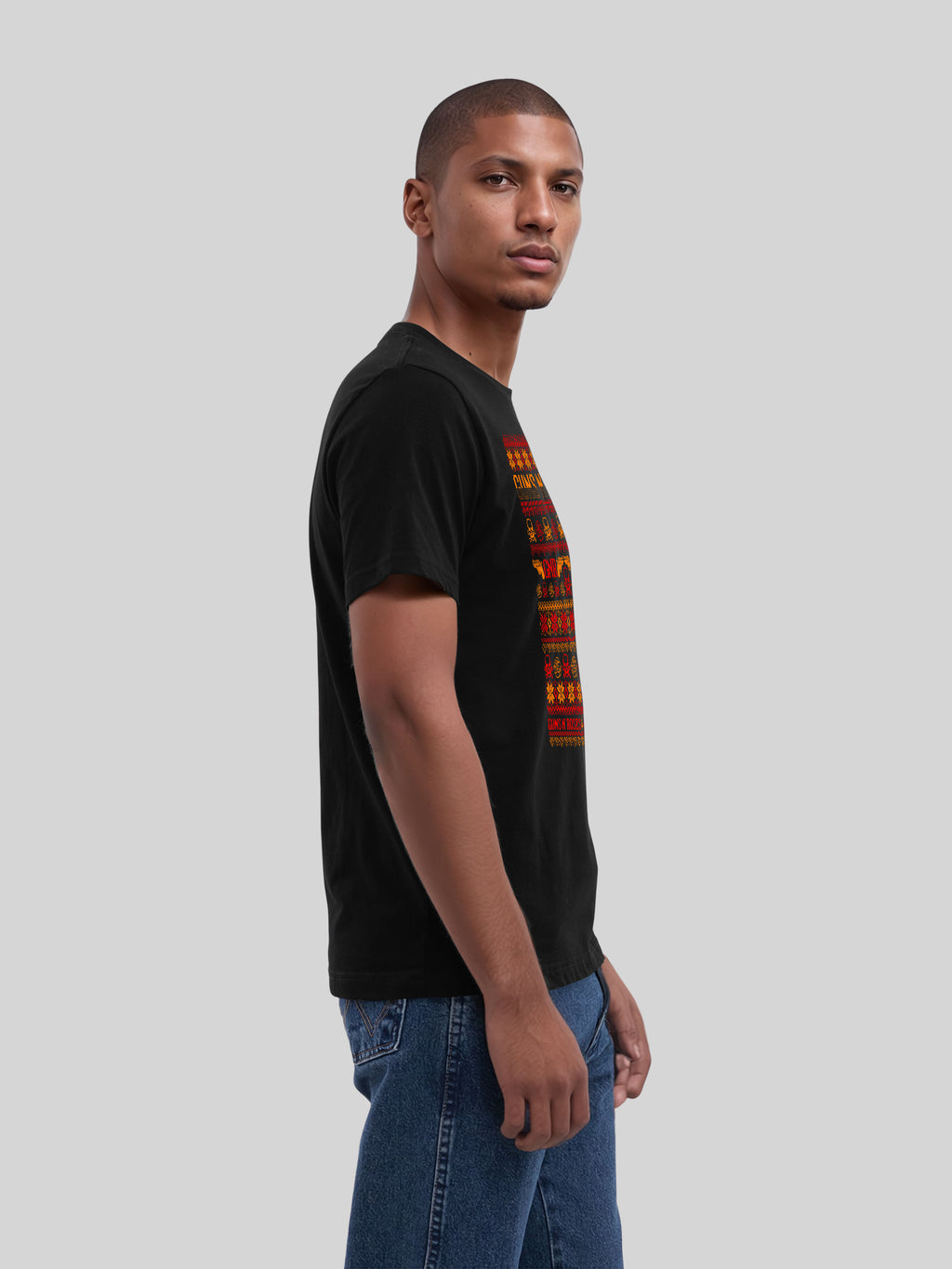 Guns And Roses Christmas with True Blanks | Mens Regular Tee