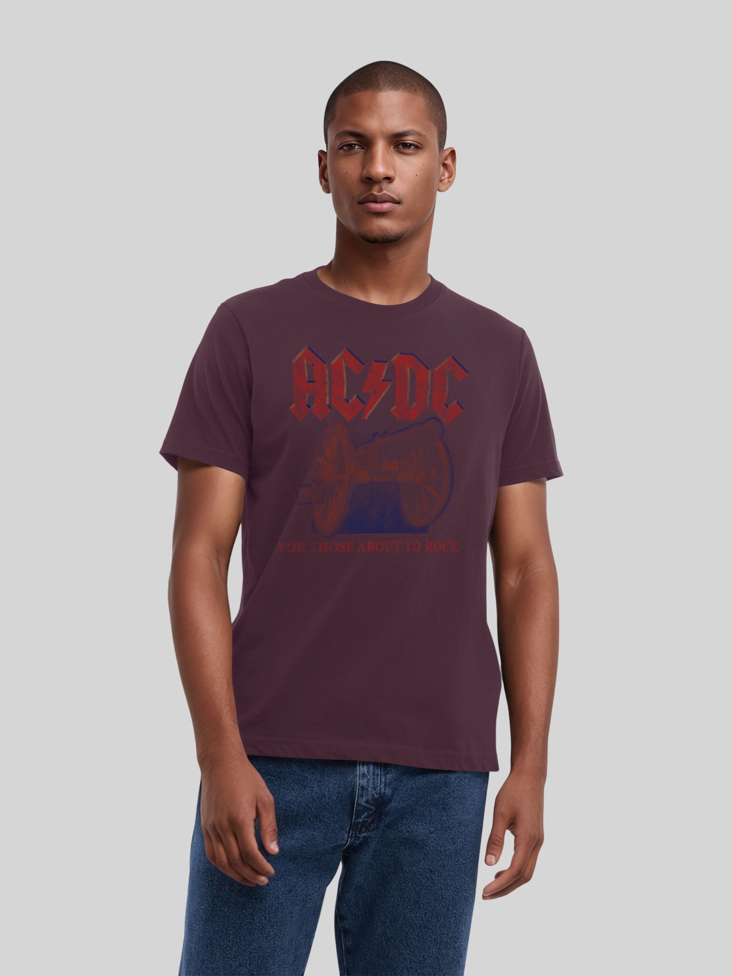 AC / DC pour ceux qui sont sur le point de faire basculer le T-shirt biologique pour hommes canon