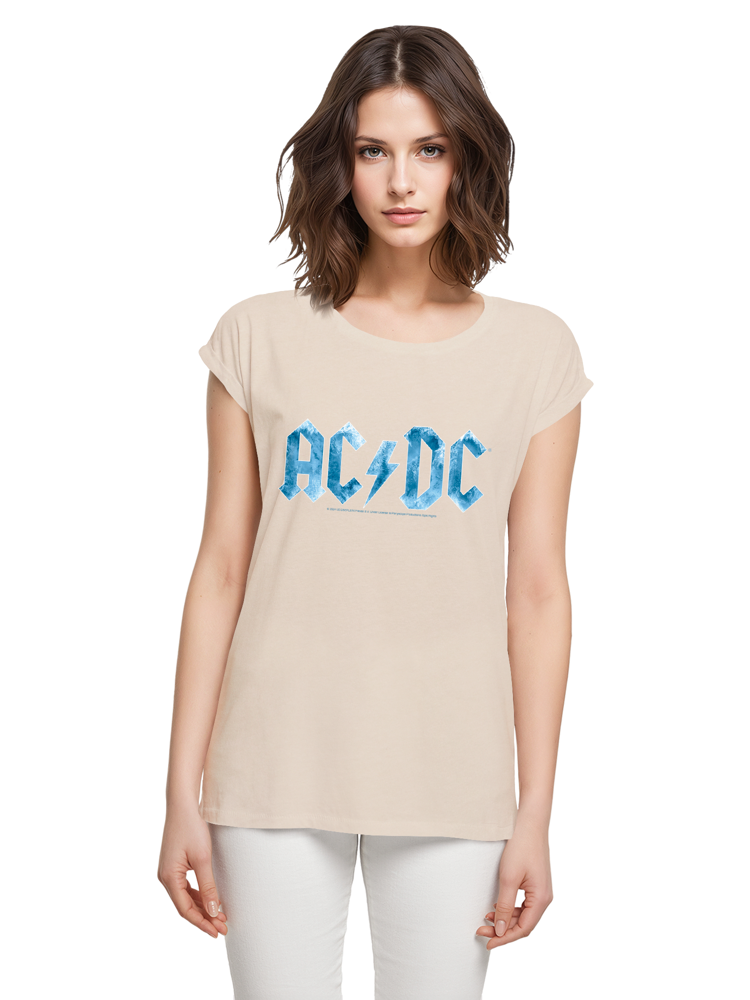 ACDC Blue Ice Logo Damen T-Shirt