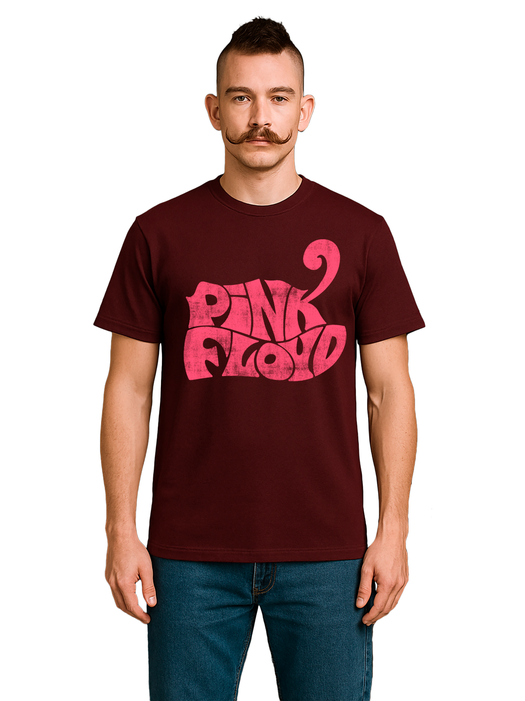 Pink Floyd Retro Logo Navy Men's Organic T-Shirt