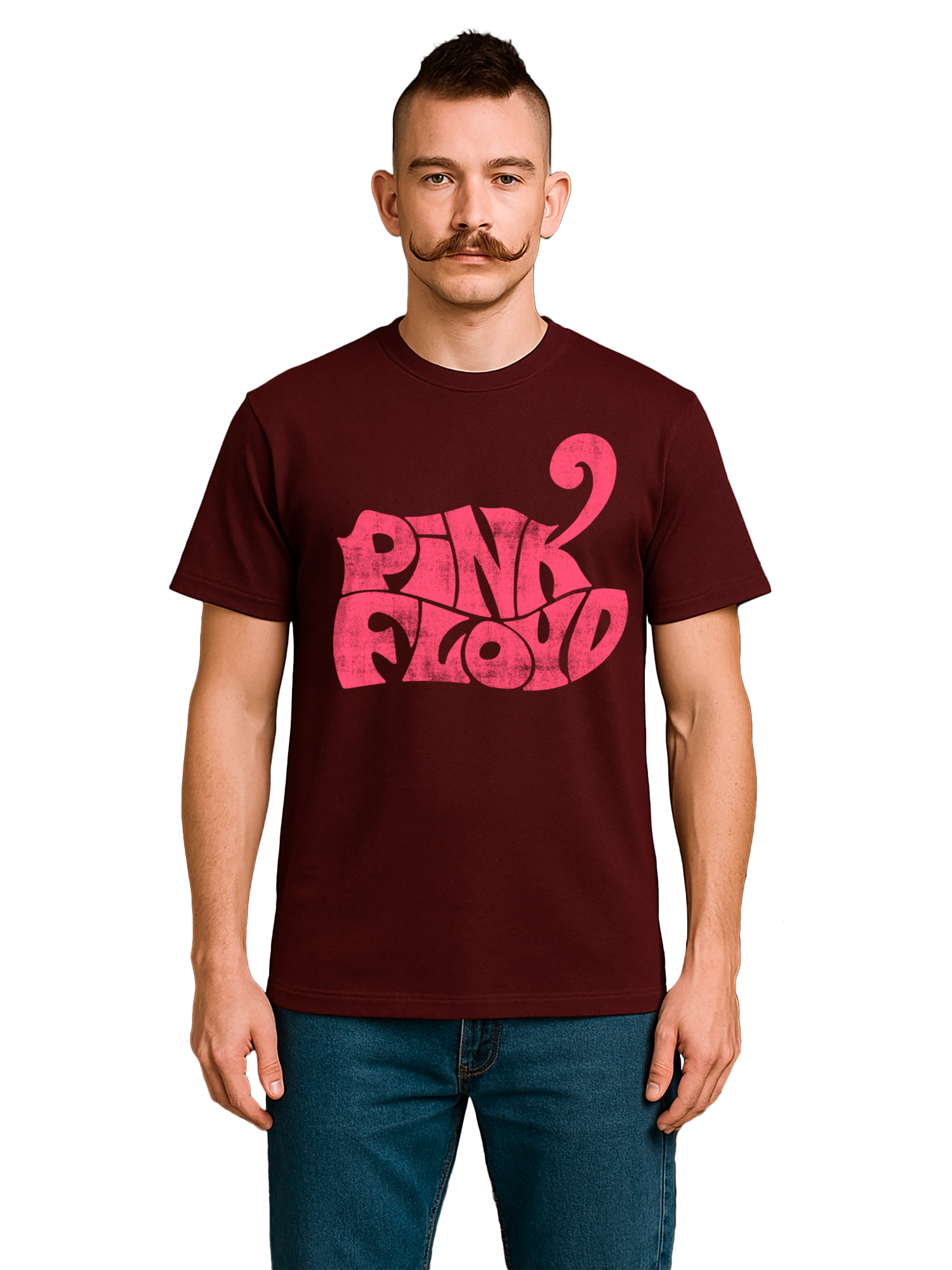 Pink Floyd Retro Logo Navy Men's Organic T-Shirt