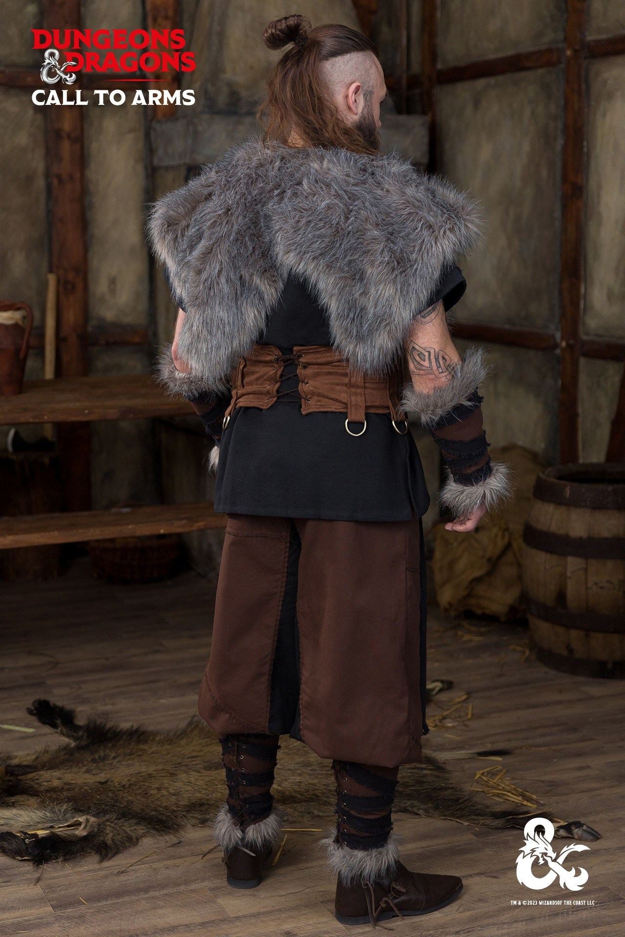 Dungeons & Dragons Barbaren Gewandset Schwarz/Braun