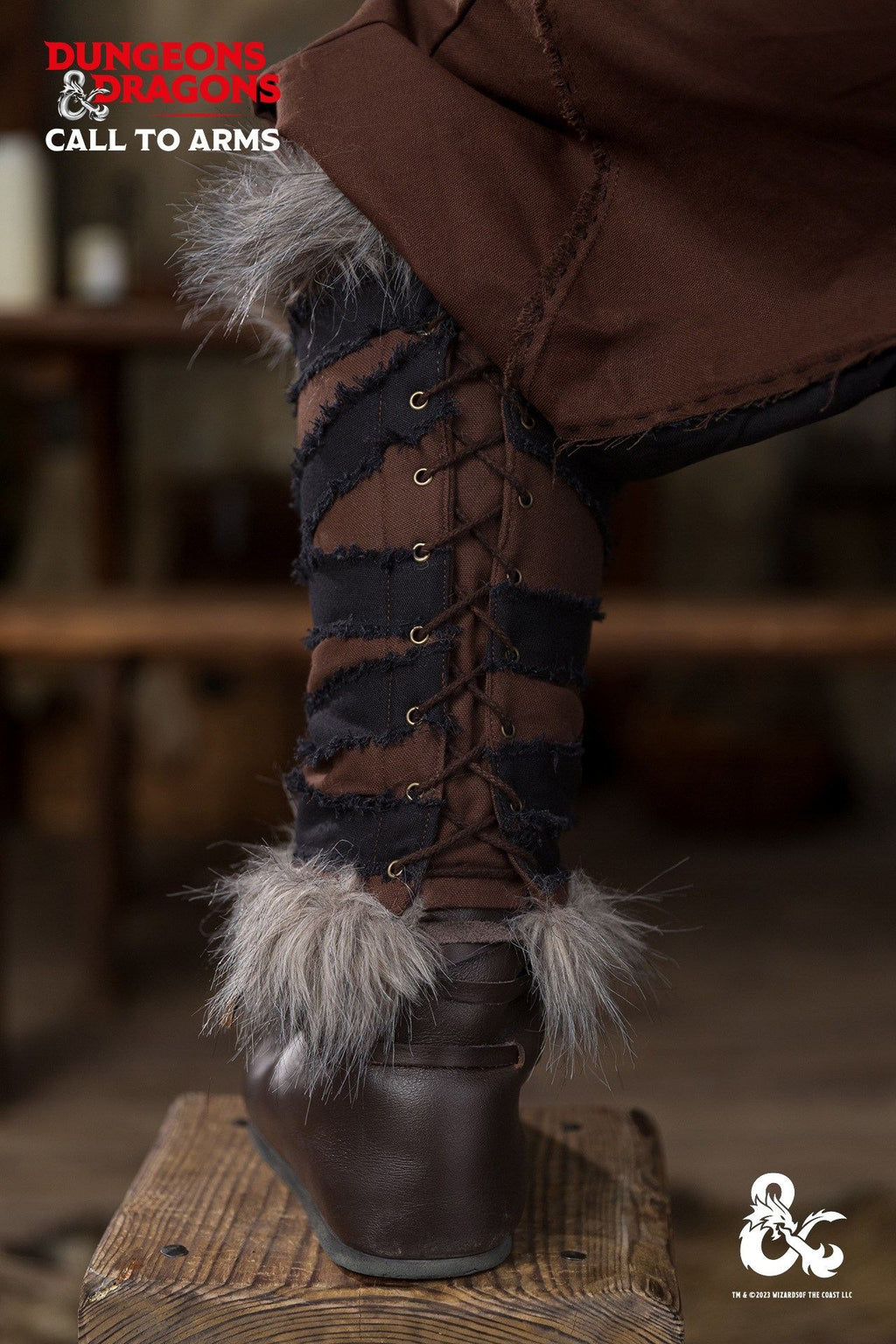 Dungeons & Dragons Barbarian Greaves Brown/Black