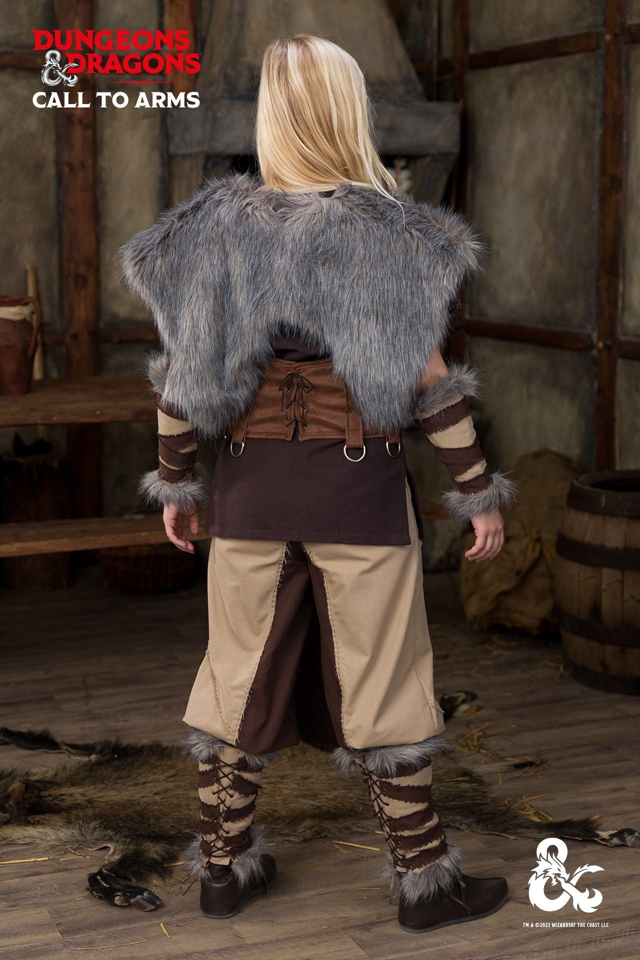 Dungeons & Dragons Barbaren Gewandset Braun/Hanf