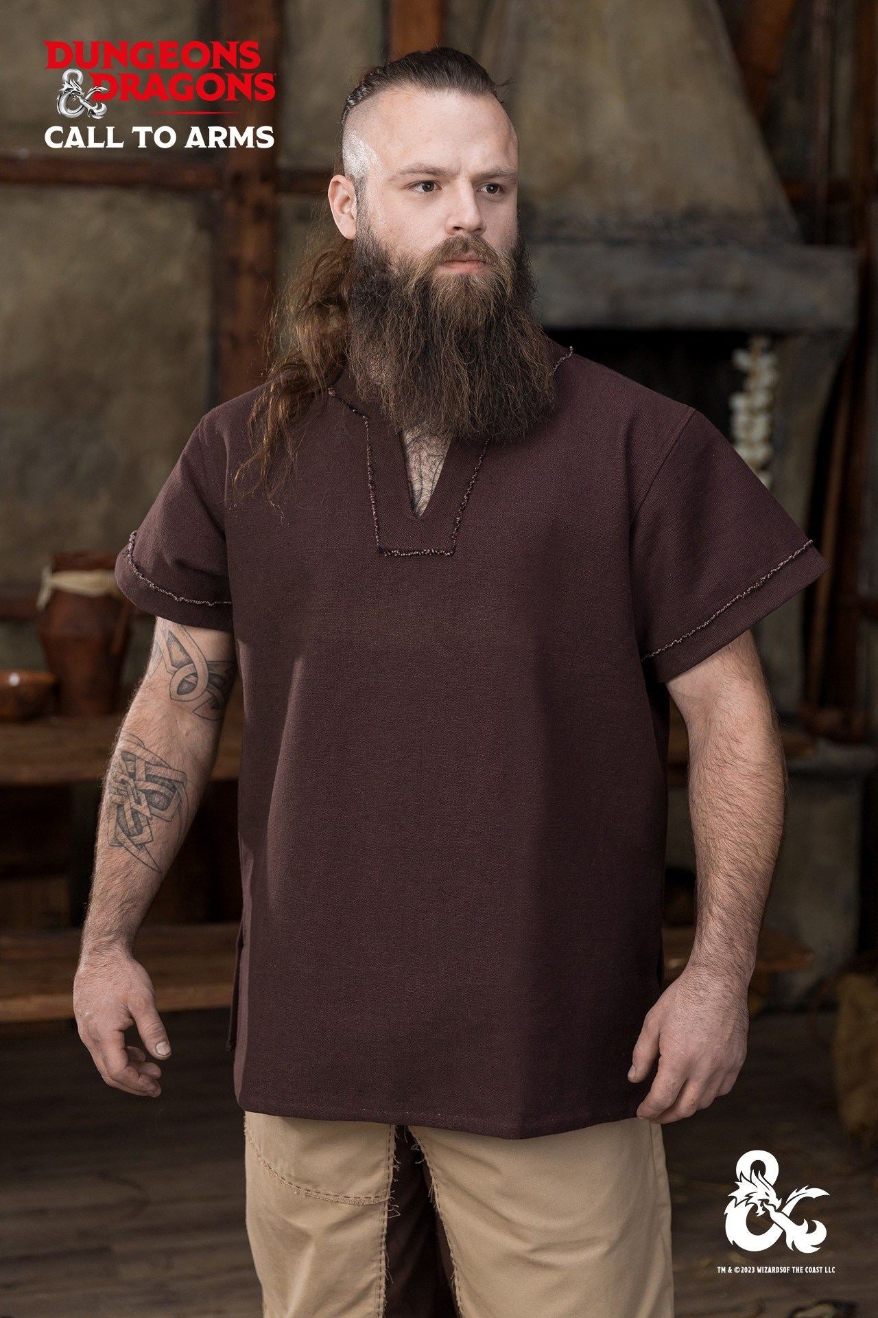 Dungeons & Dragons Barbarian Shirt Brown