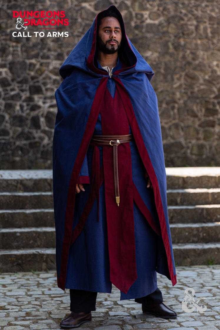 Dungeons & Dragons Wizard Garment Set Dark Blue/Bordeaux