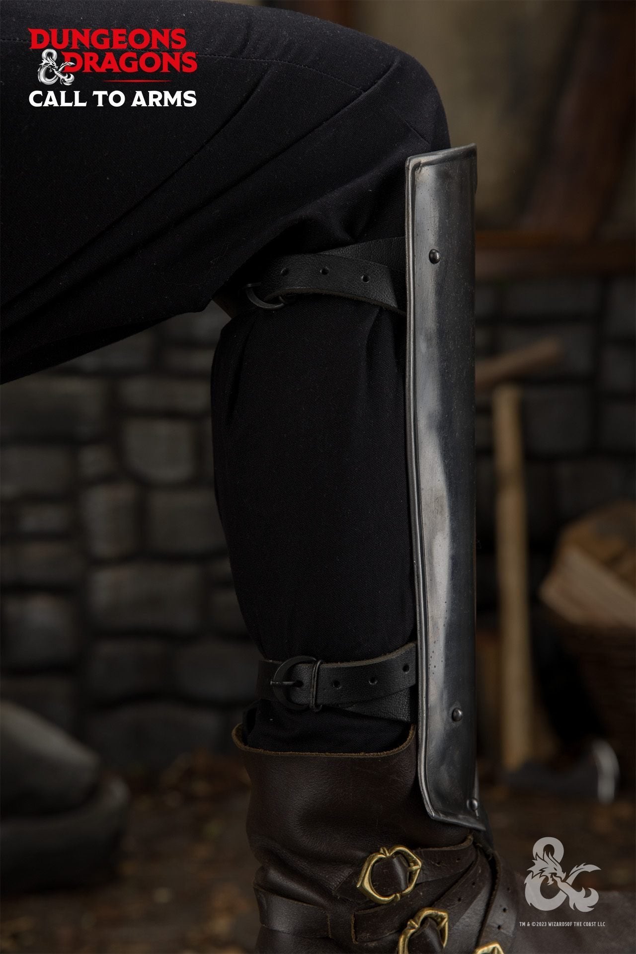 Dungeons & Dragons Steel Greaves polished