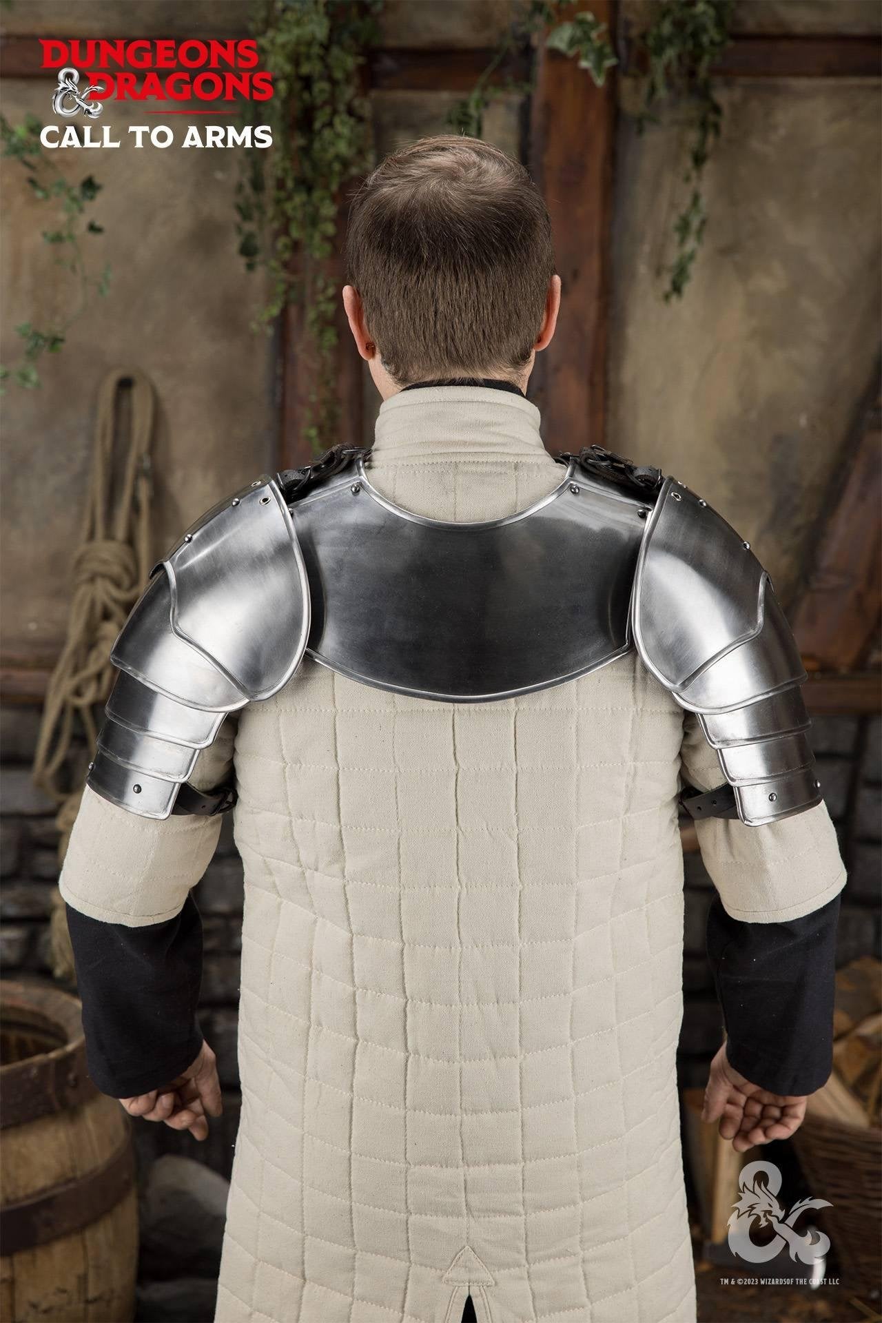 Dungeons & Dragons Steel Pauldrons polished