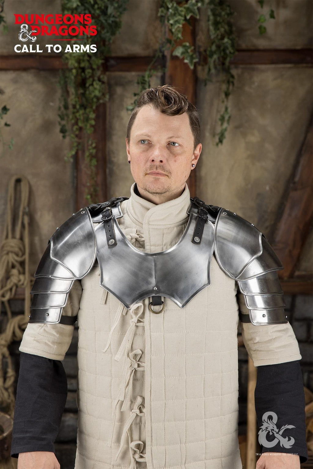 Dungeons & Dragons Steel Pauldrons polished