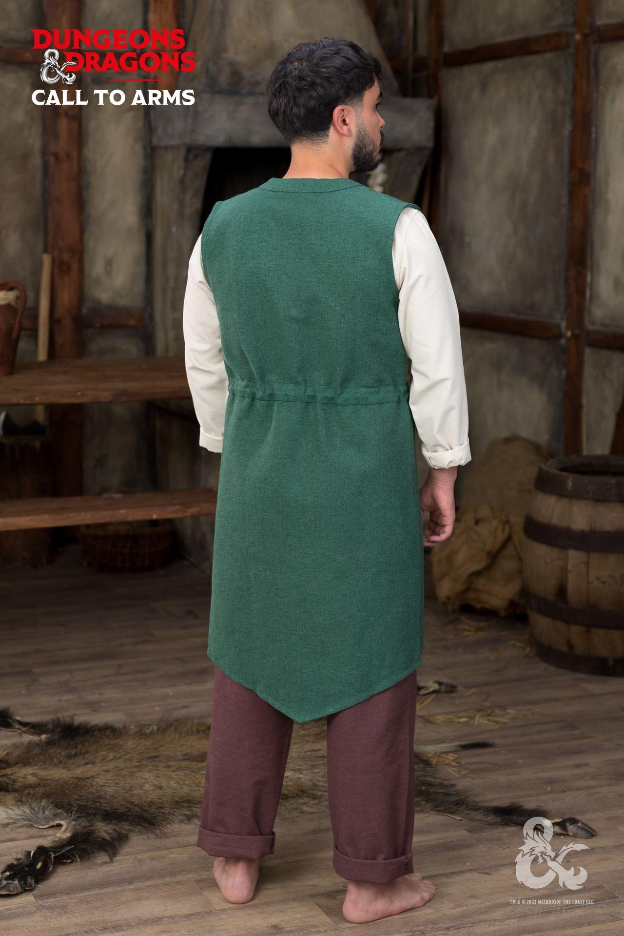 Dungeons & Dragons Druid Long Vest Green