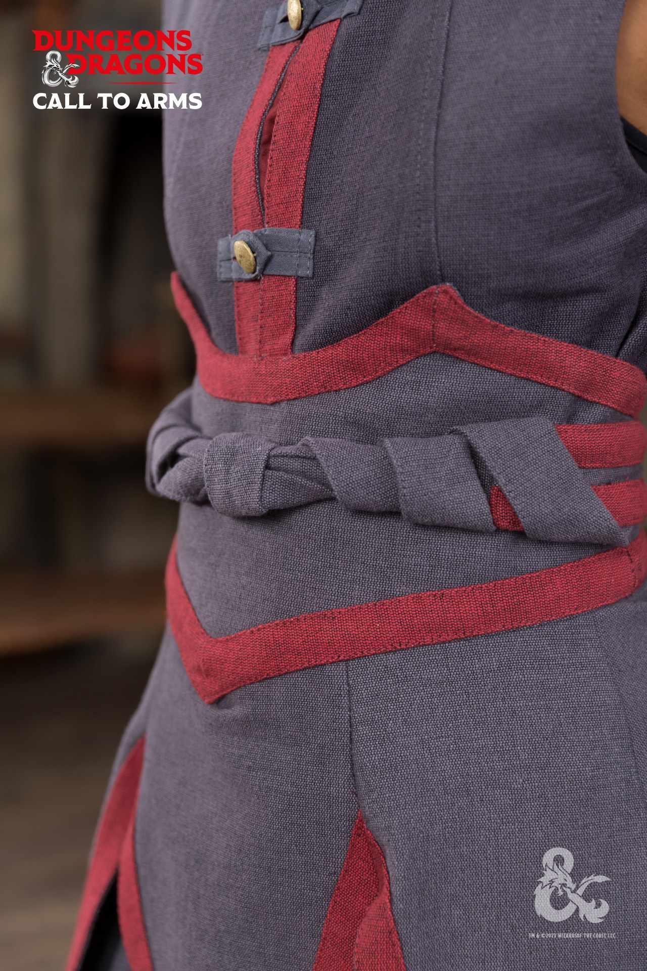 Dungeons & Dragons Falda de Batalla de Hechicero Gris/Roja