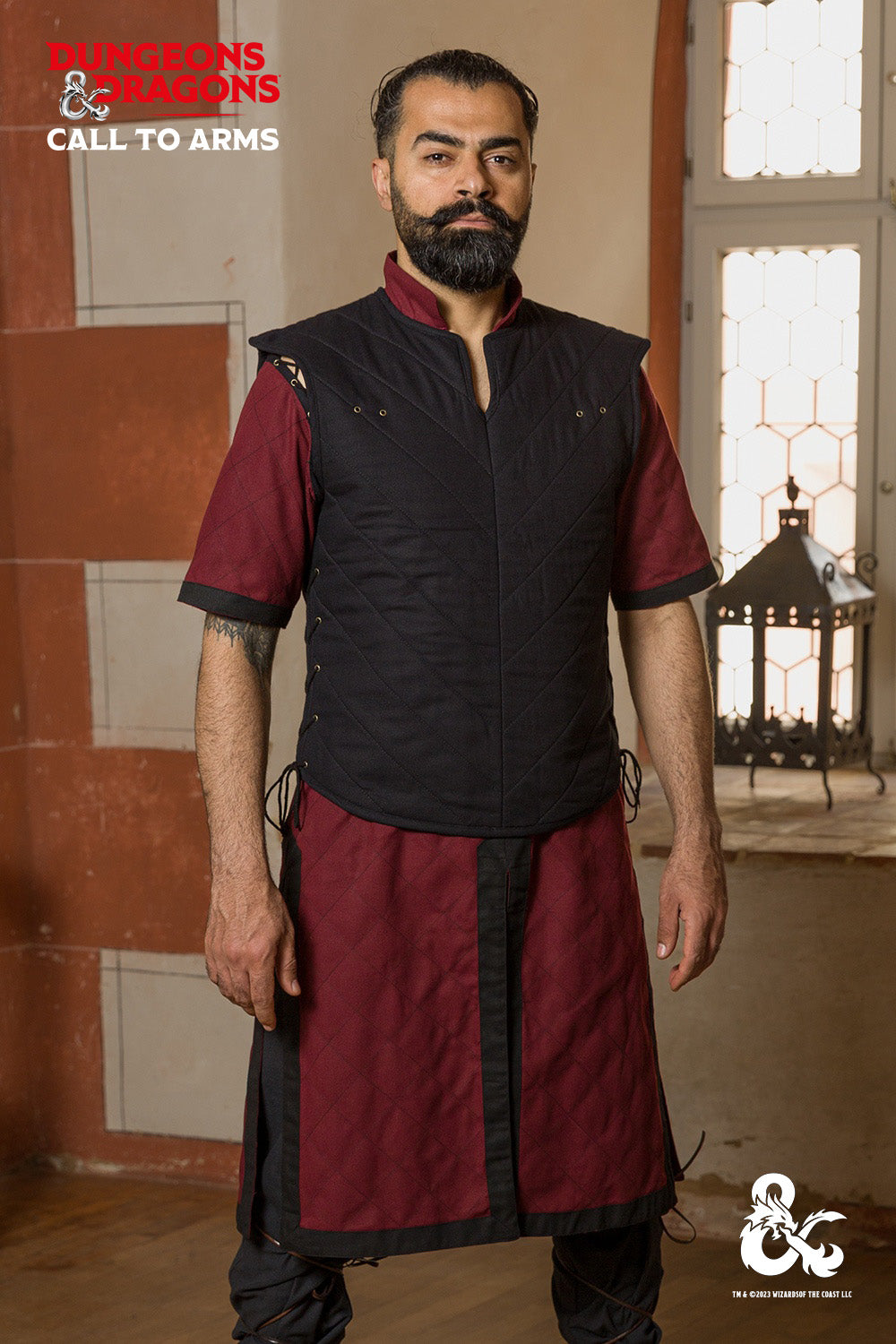 Dungeons & Dragons Fighter - Ensemble rouge / noir