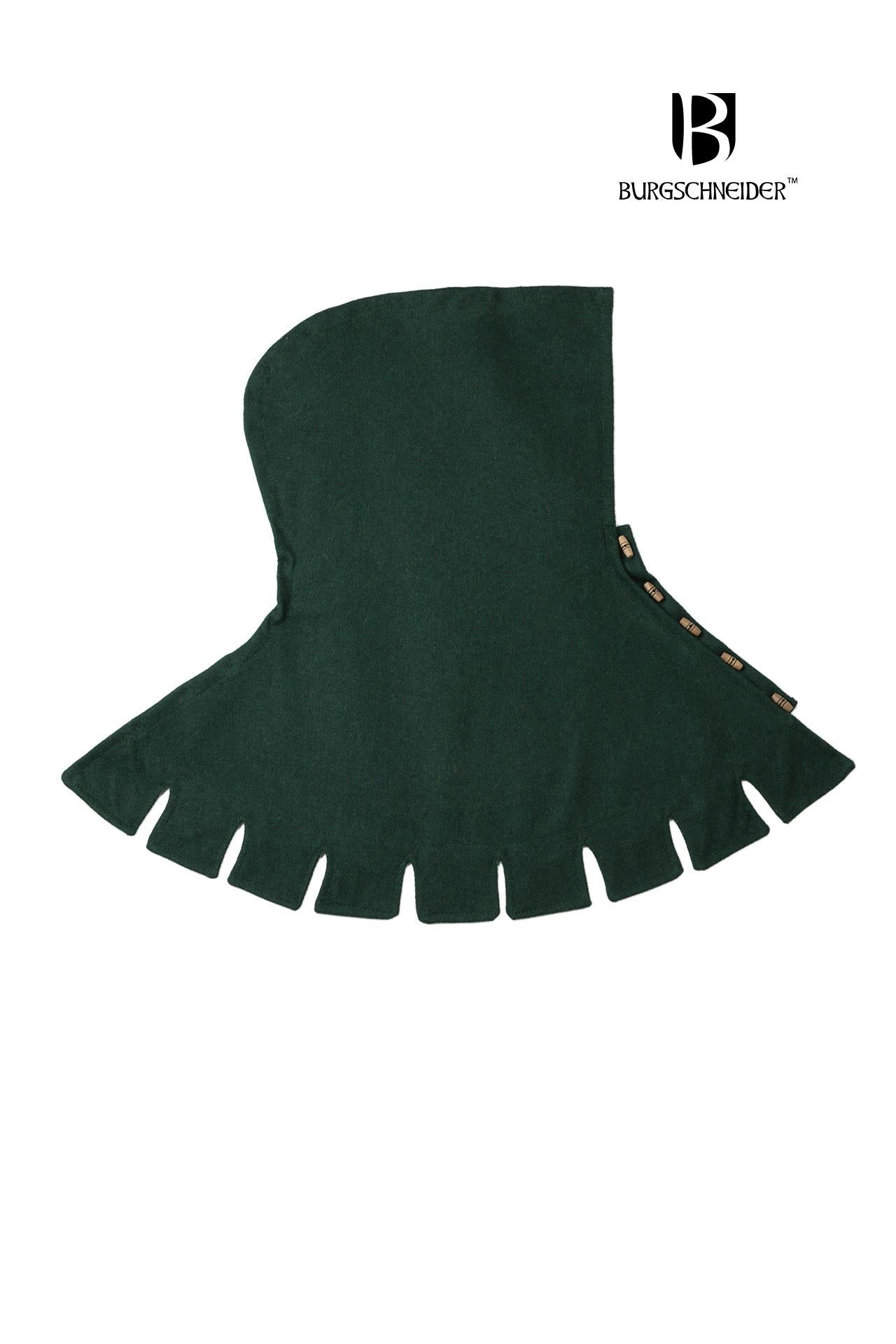 Lateral derecho de la capucha verde peligrosa