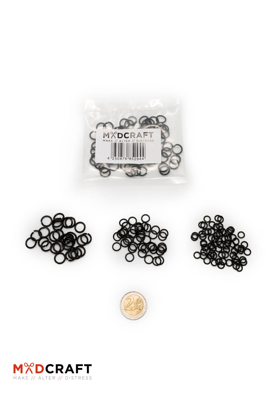 Chain Rings Black Stainless Steel